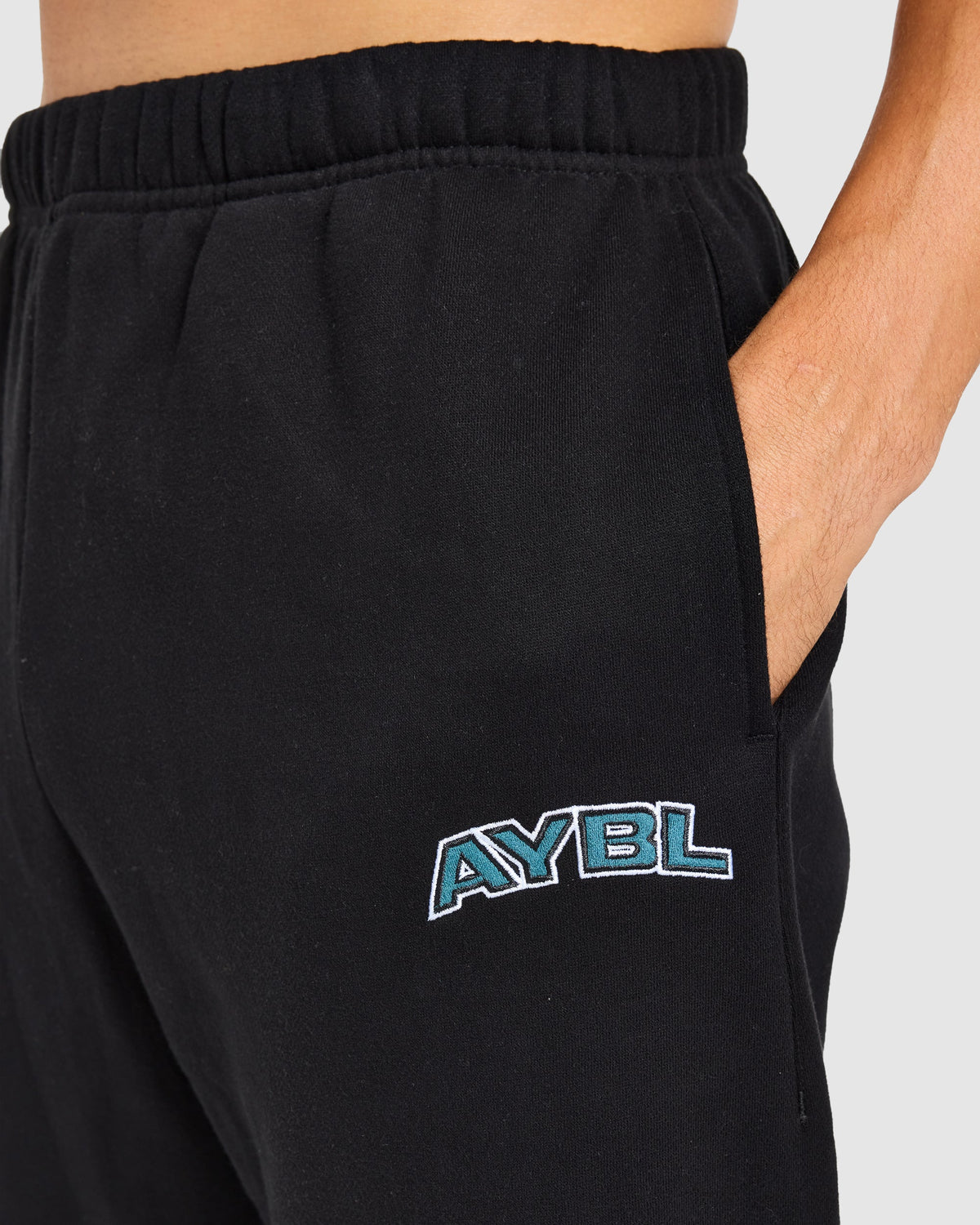AYBL Society Oversized Straight Leg Joggers - Black