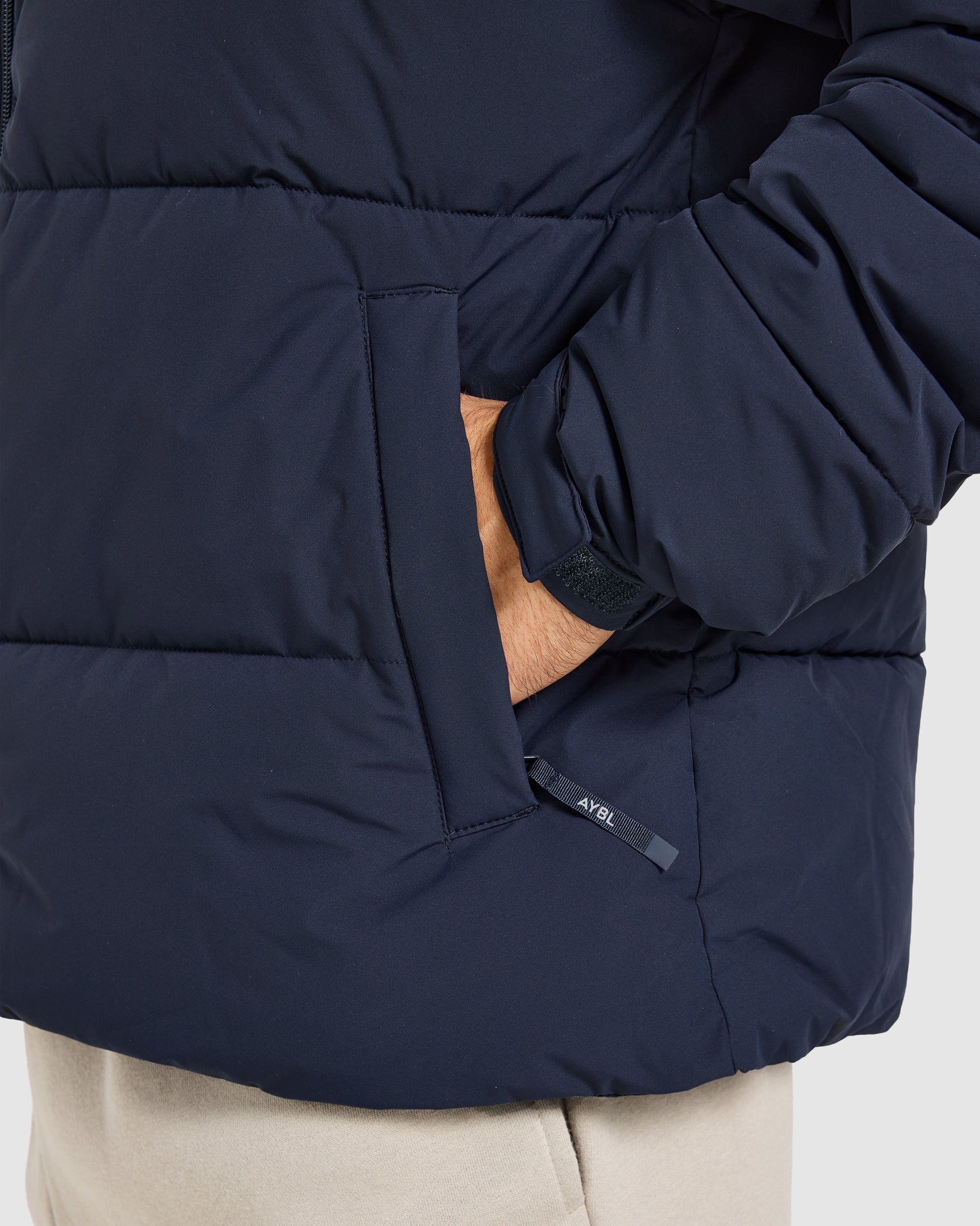 Classic Puffer Coat - Navy