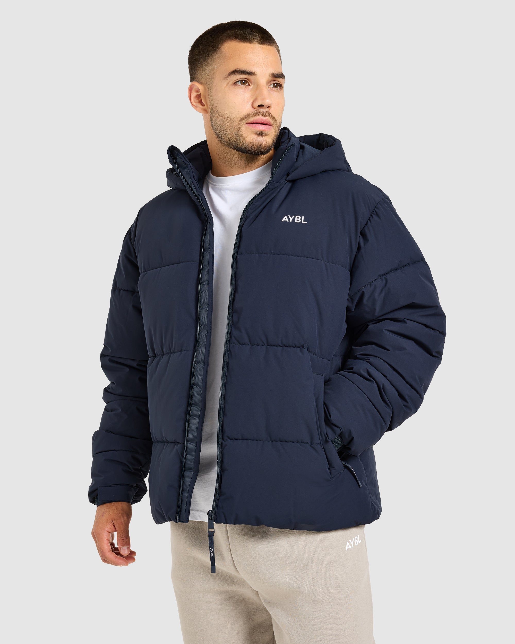 Classic Puffer Coat - Navy