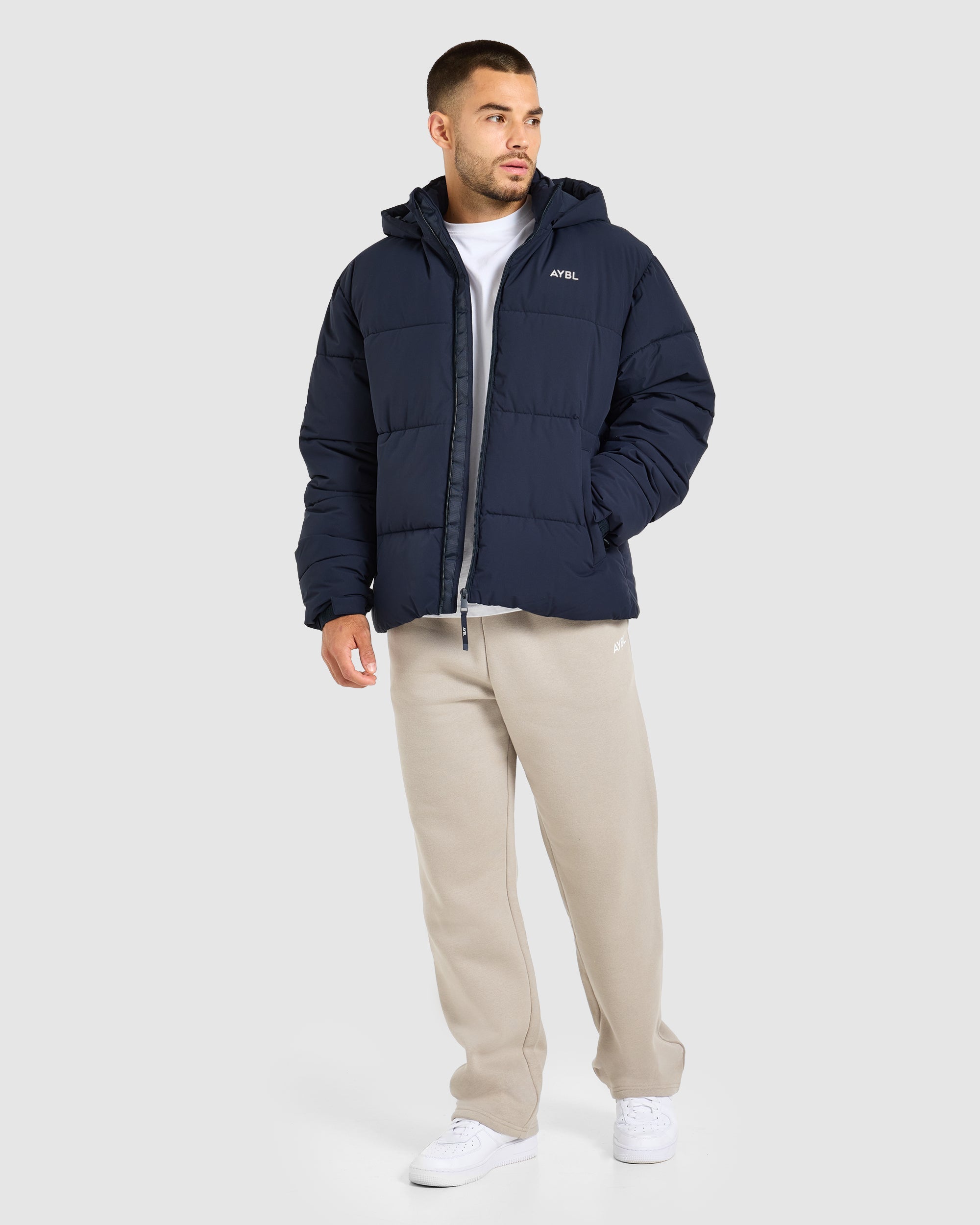 Classic Puffer Coat - Navy