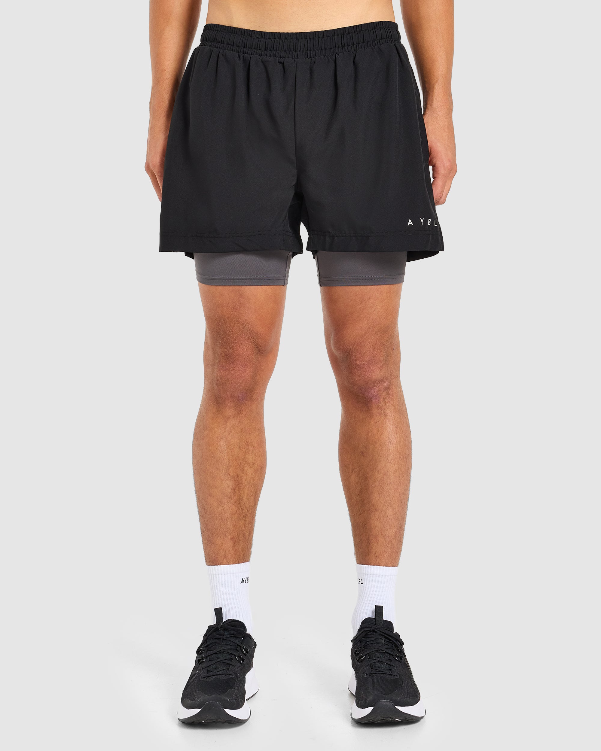Core 2 in 1 Shorts - Black/Charcoal