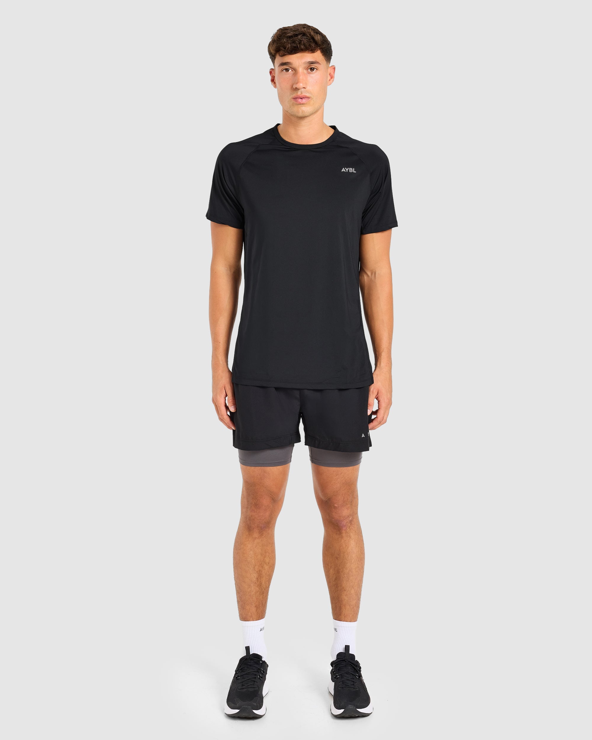 Core 2 in 1 Shorts - Black/Charcoal