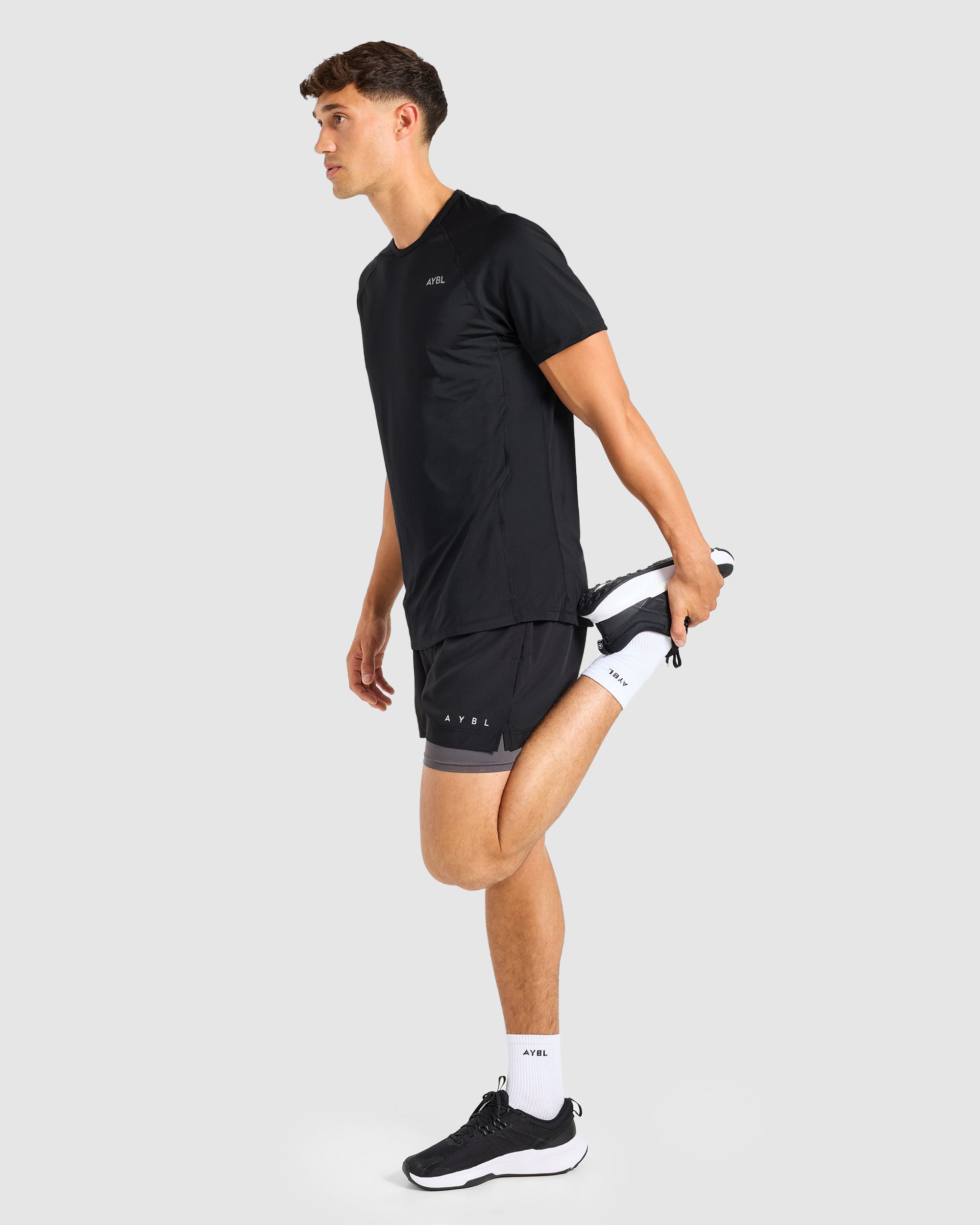 Core 2 in 1 Shorts - Black/Charcoal
