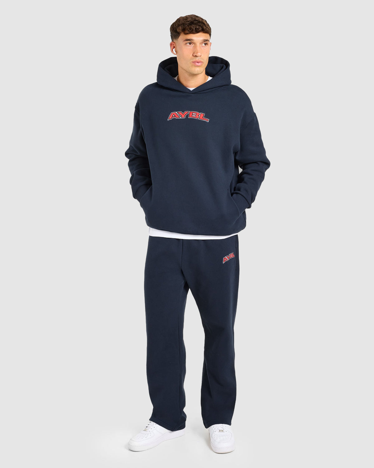 AYBL Society Oversized Straight Leg Joggers - Navy