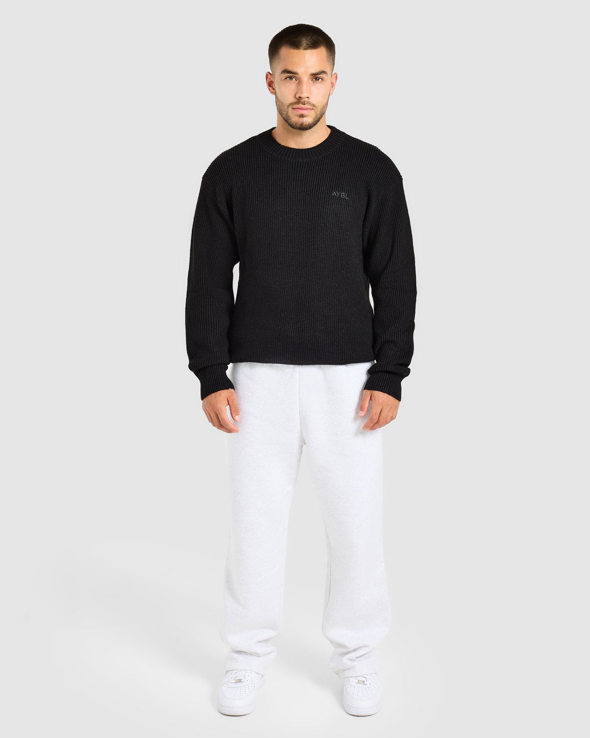 Signature Knitted Sweater - Black