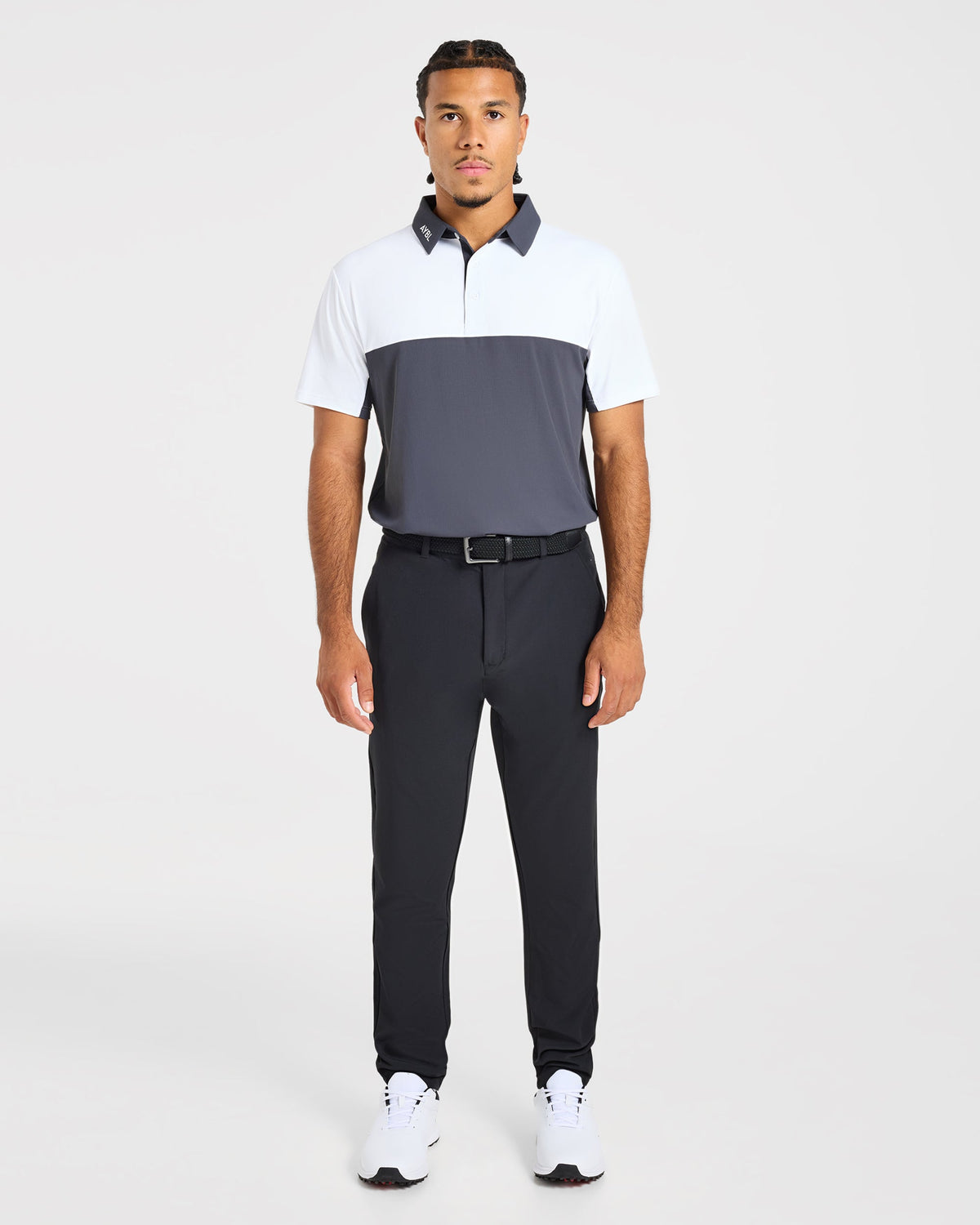 Precision Block Polo - Charcoal
