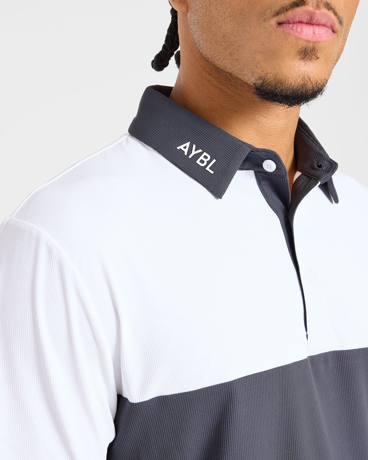 Precision Block Polo - Charcoal