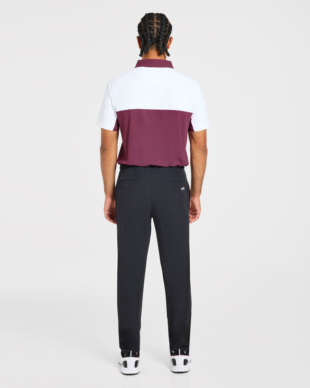 Precision Block Polo - Washed Plum