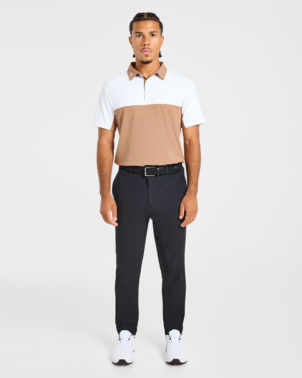 Precision Block Polo - Deep Tan