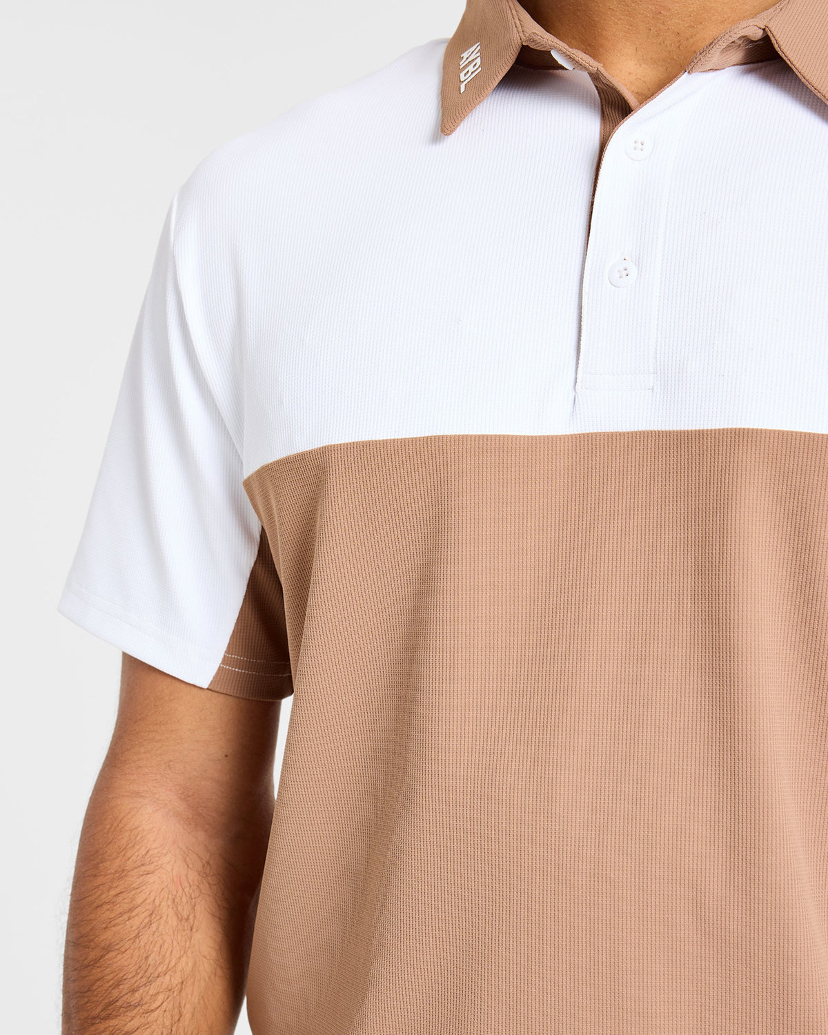 Precision Block Polo - Deep Tan