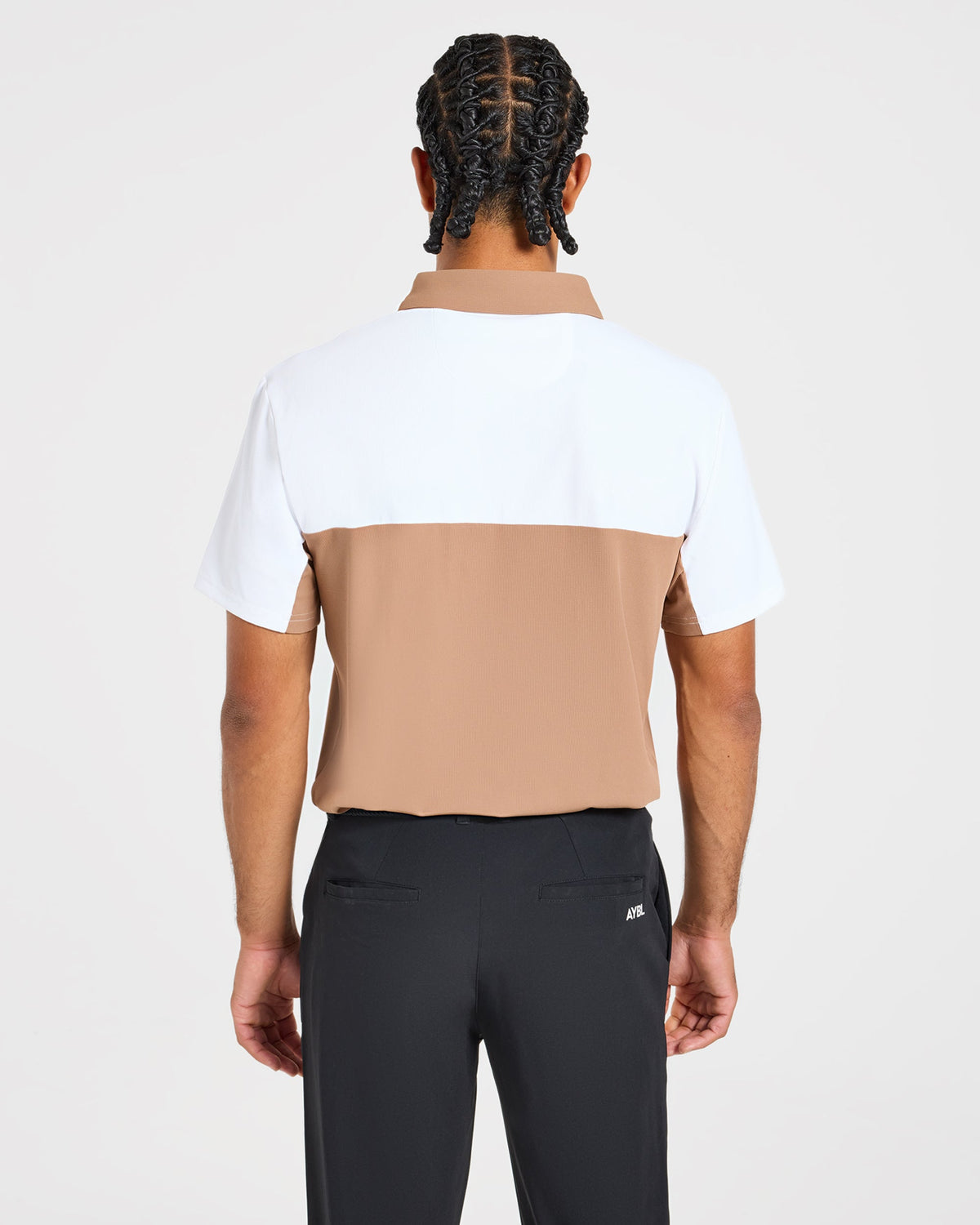 Precision Block Polo - Deep Tan