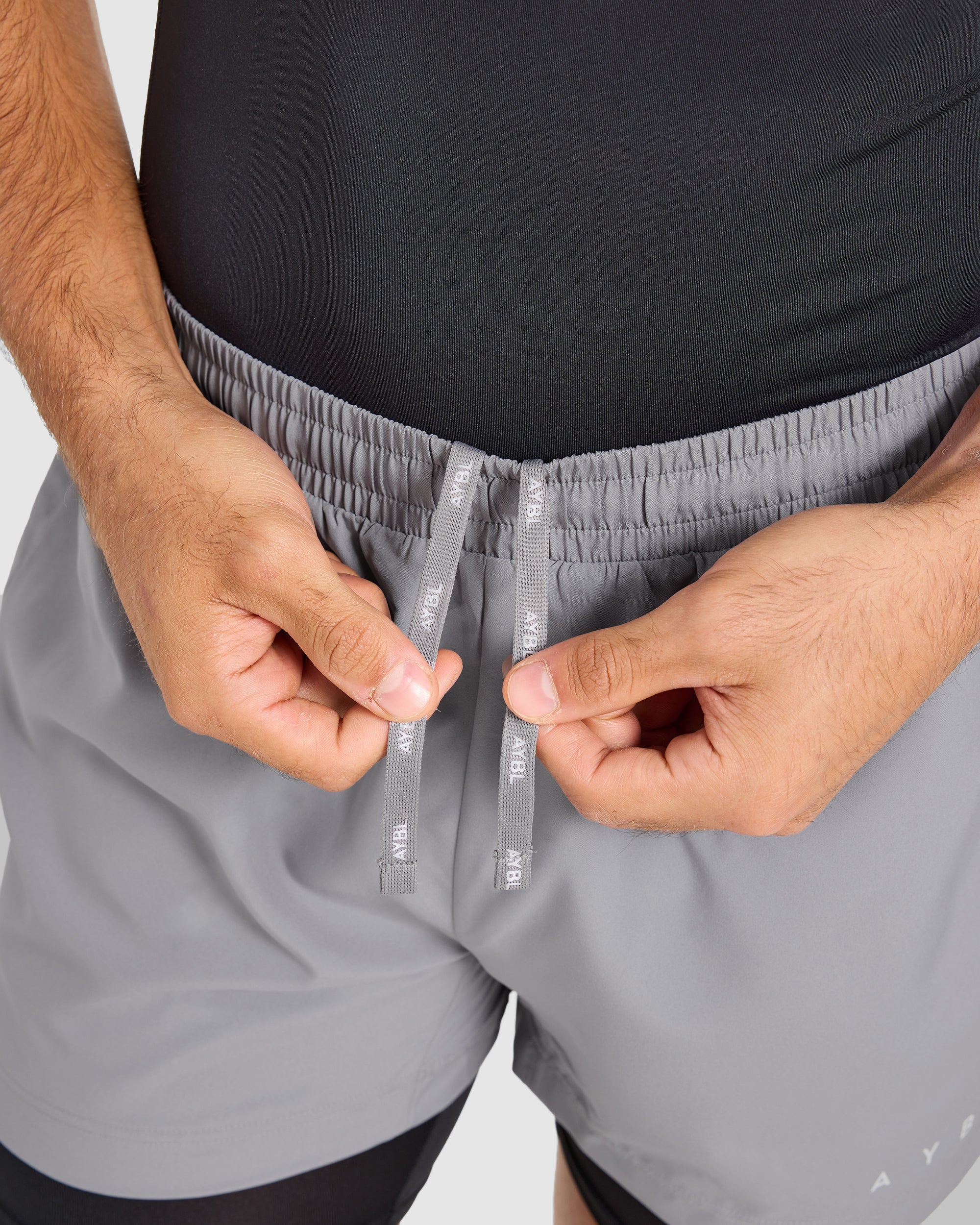 Core 2 in 1 Shorts - Grey/Black