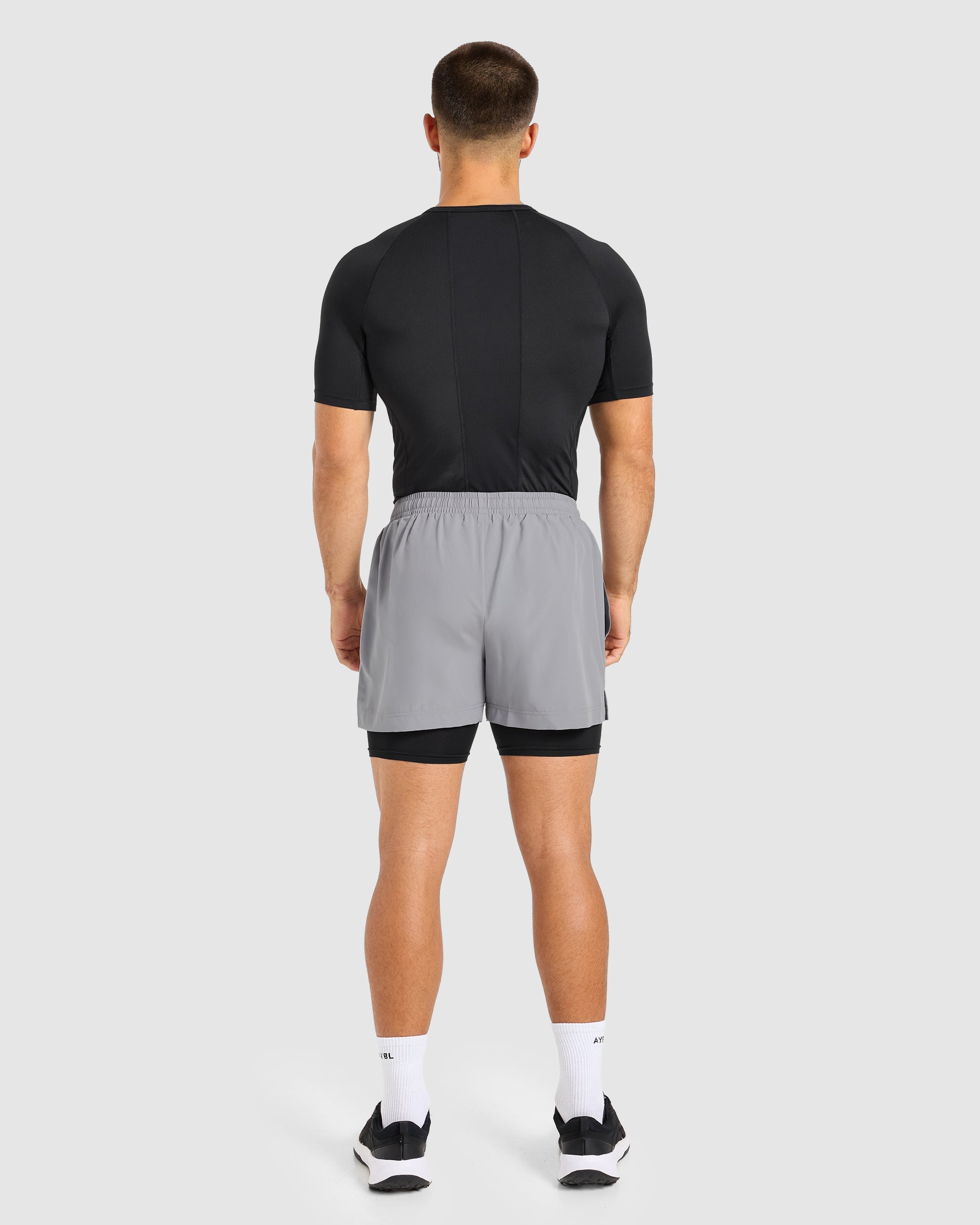 Core 2 in 1 Shorts - Grey/Black