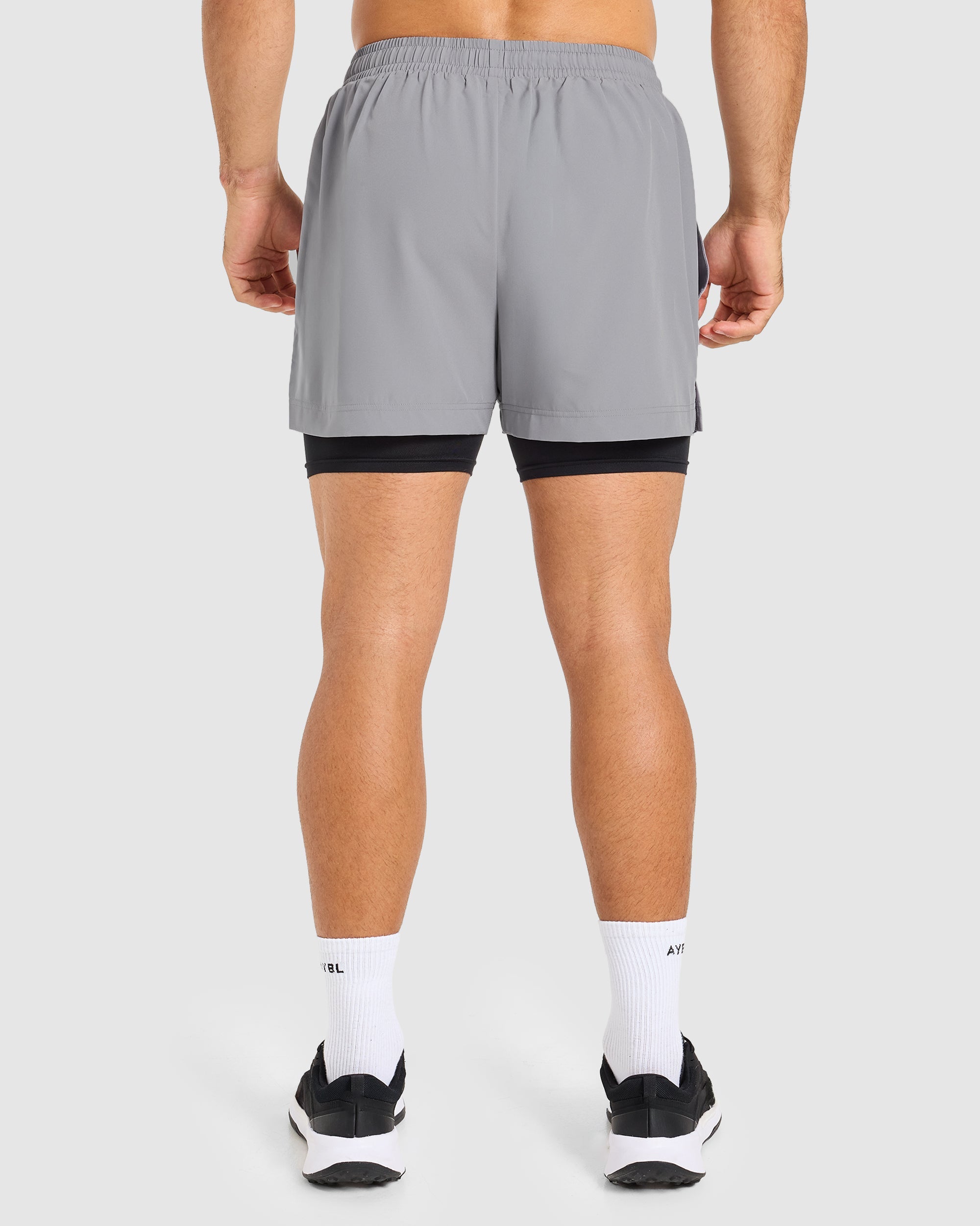 Core 2 in 1 Shorts - Grey/Black