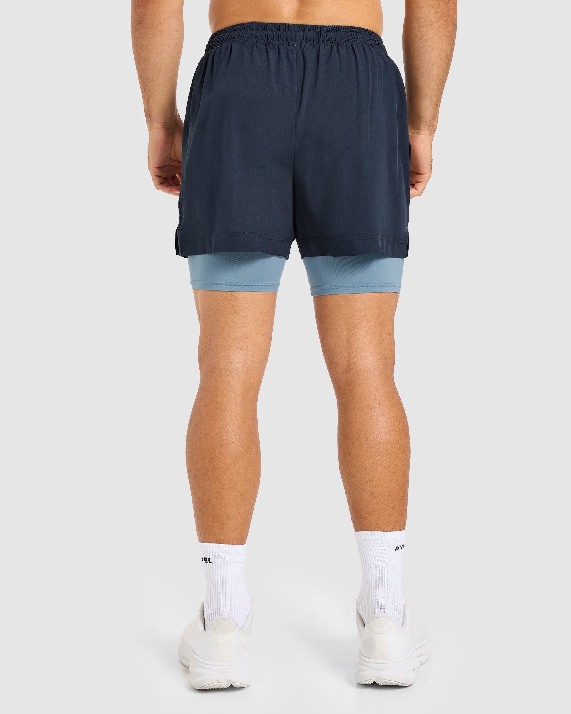 Core 2 in 1 Shorts - Navy/Ocean Mist