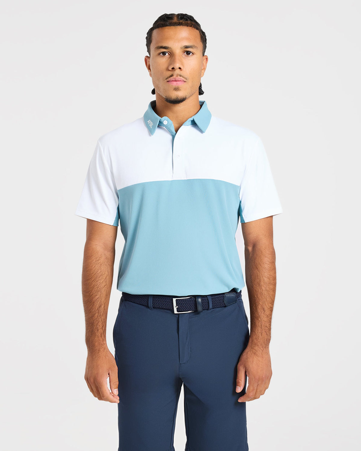 Precision Block Polo - Light Blue