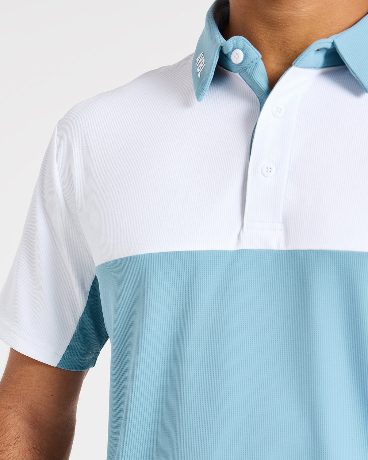 Precision Block Polo - Light Blue