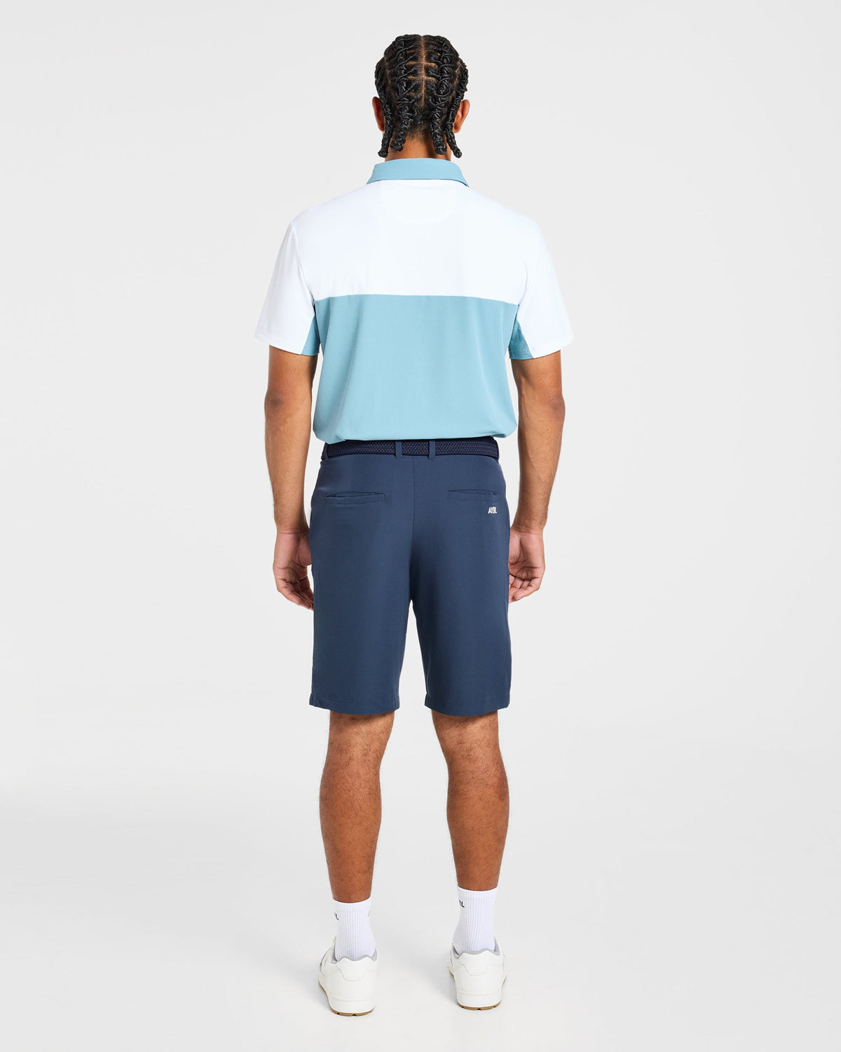 Precision Block Polo - Light Blue