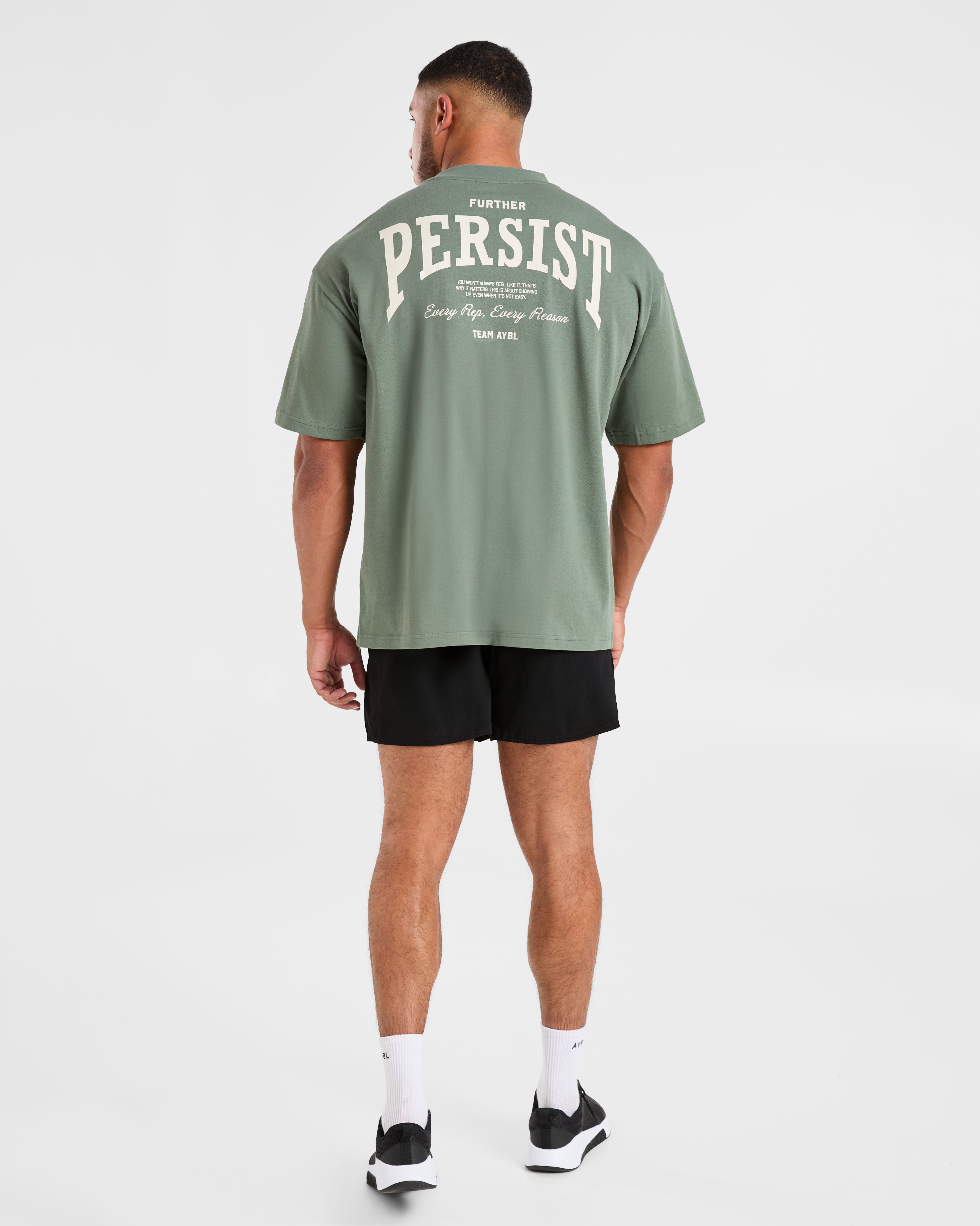 Cam Kissel x Persist Oversized T Shirt - Vintage Sage