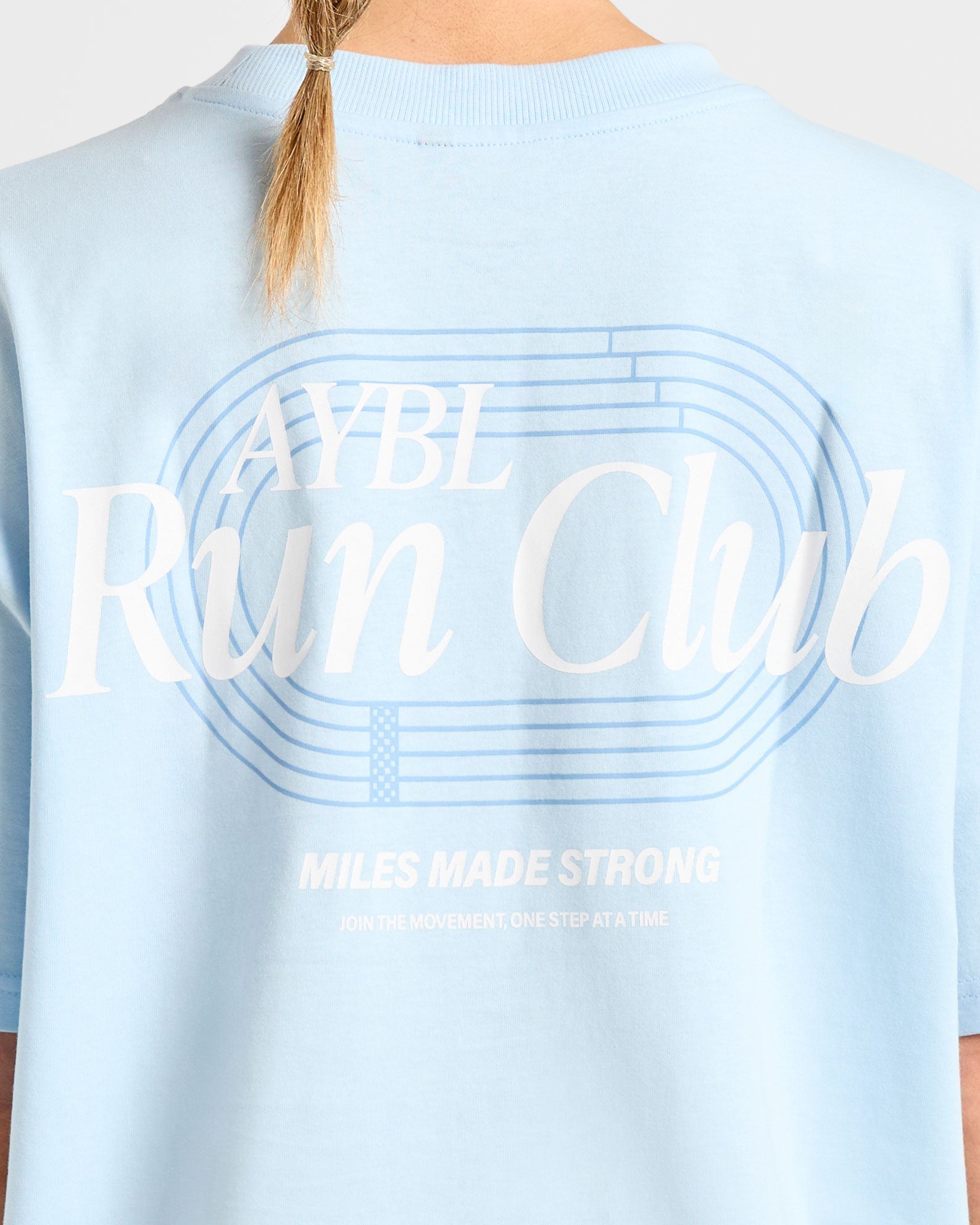 Run Club Oversized T Shirt - Blue