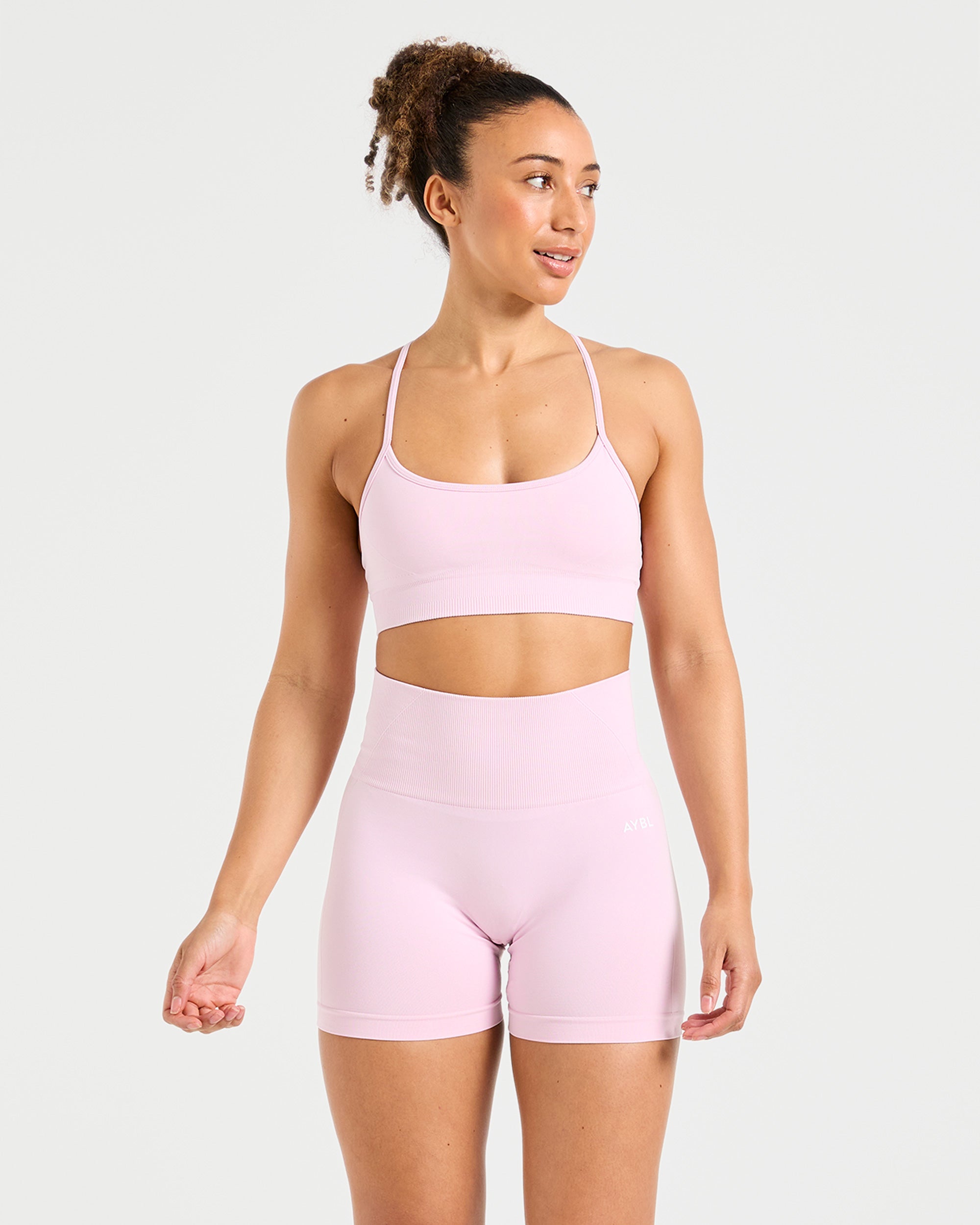 Empower Seamless Shorts - Iced Pink