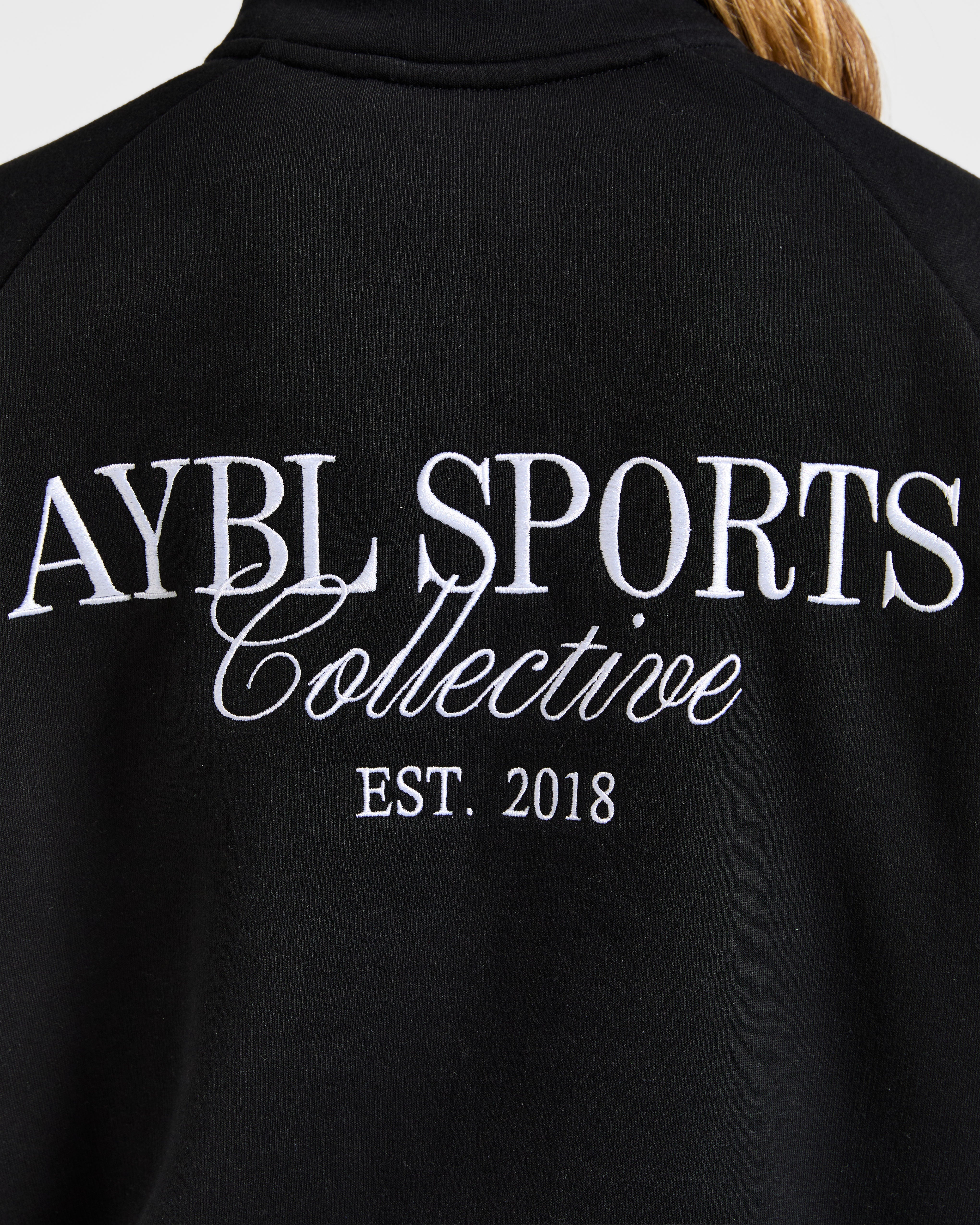 Sports Collective Oversized 1/4 Zip Pullover - Black