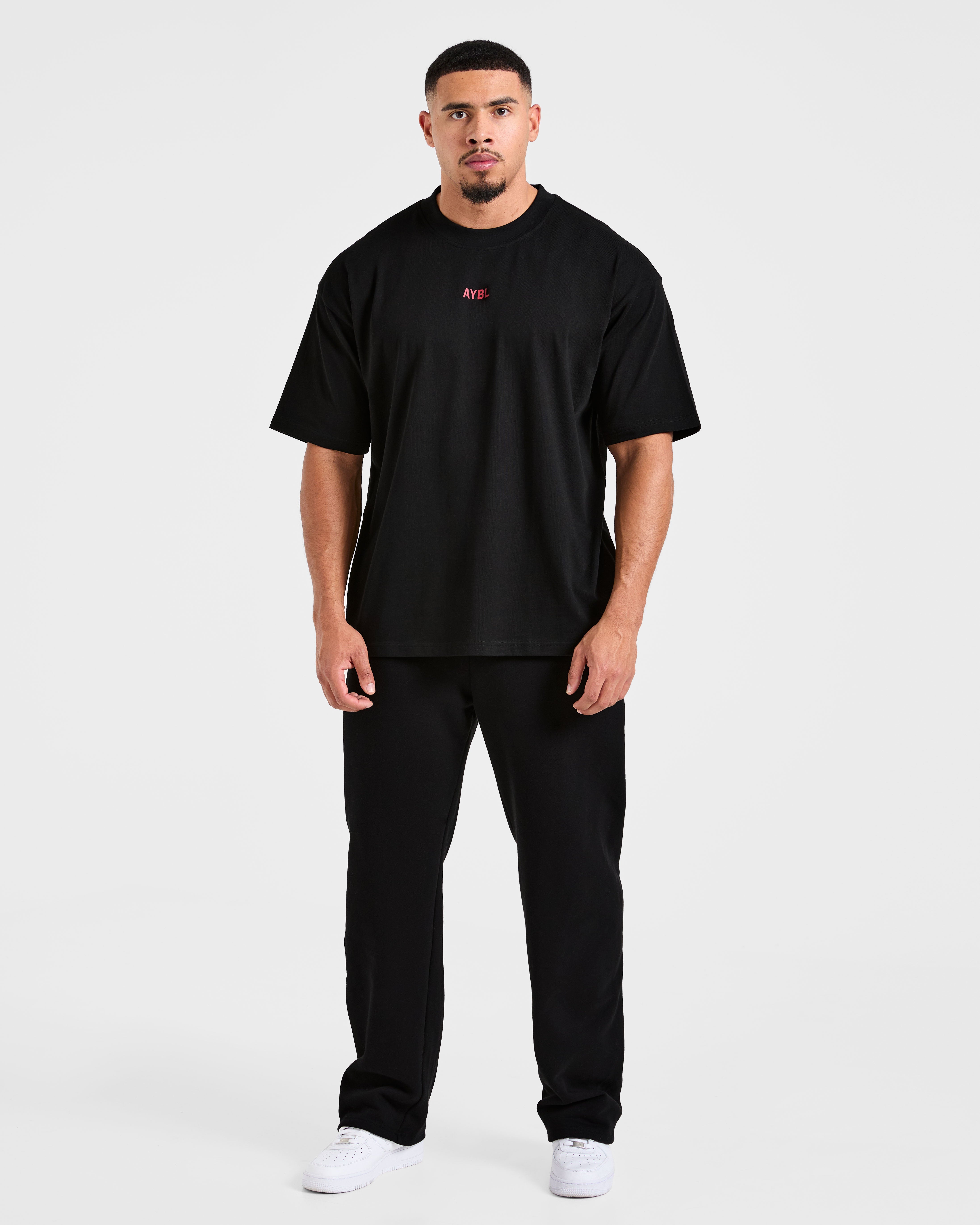 Cam Kissel x Strength Starts Here Oversized T Shirt  - Black/Red