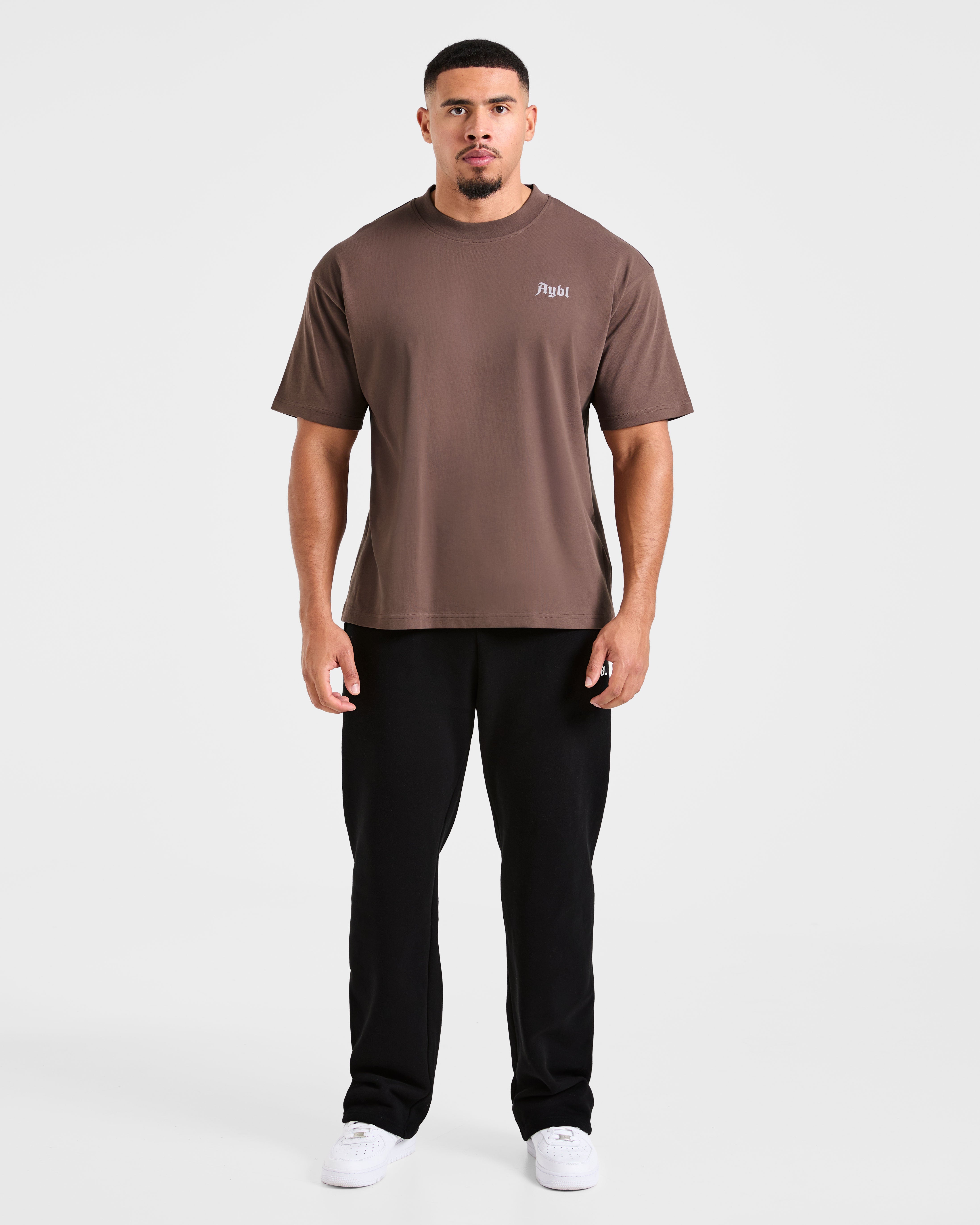 Built for Lifters Oversized T Shirt - Vintage Brown