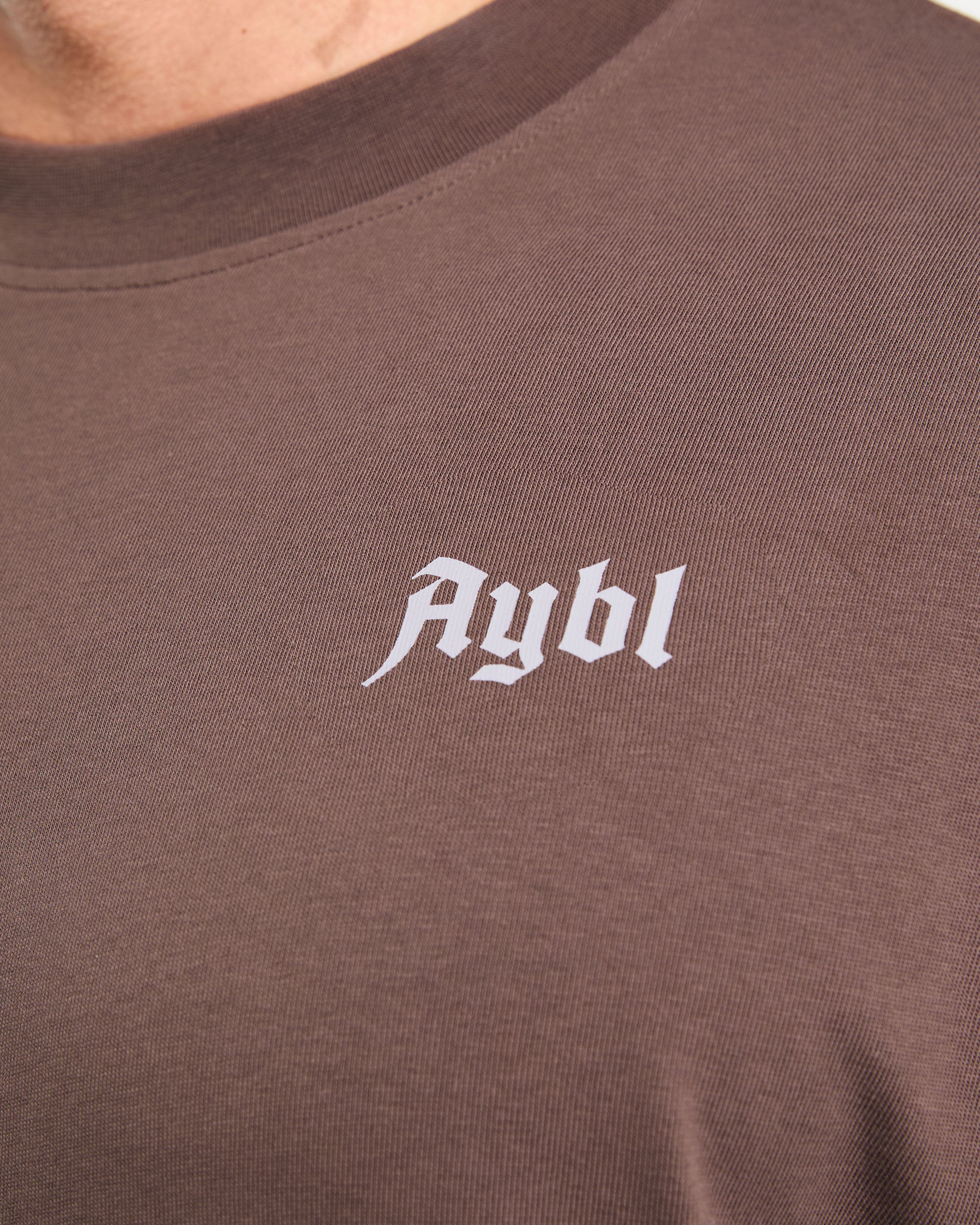 Built for Lifters Oversized T Shirt - Vintage Brown