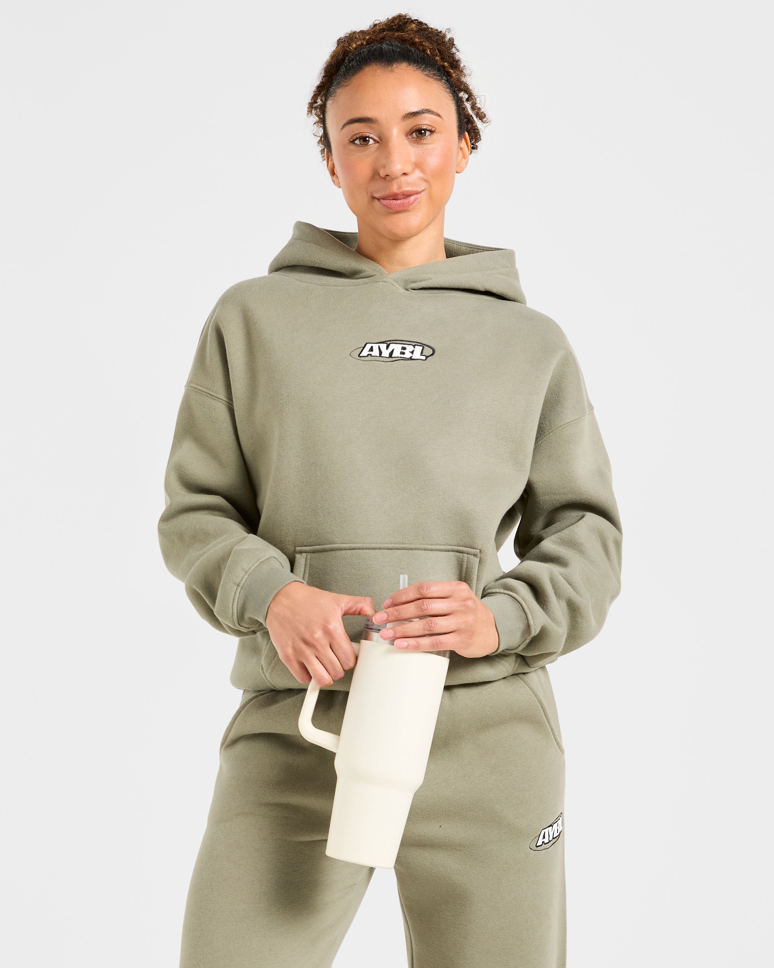 Sports Essentials Oversized Hoodie - Muted Olive