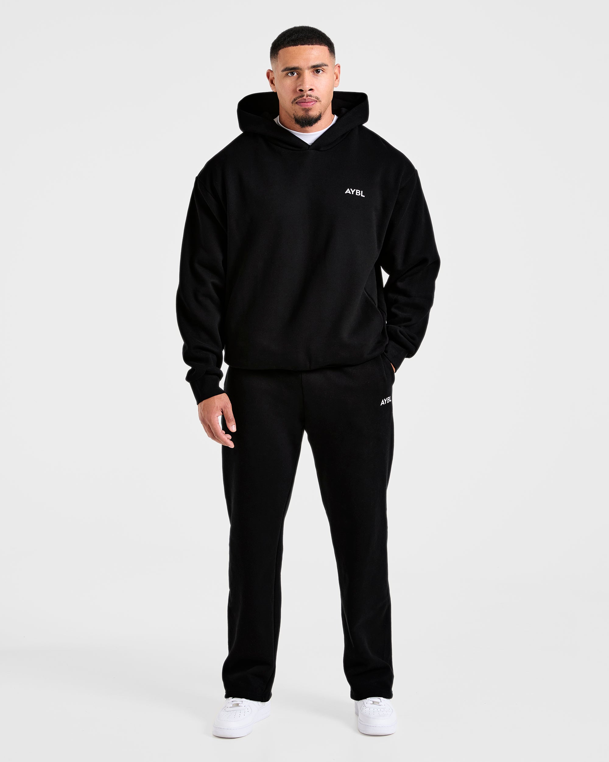 Essential Oversized Hoodie - Black
