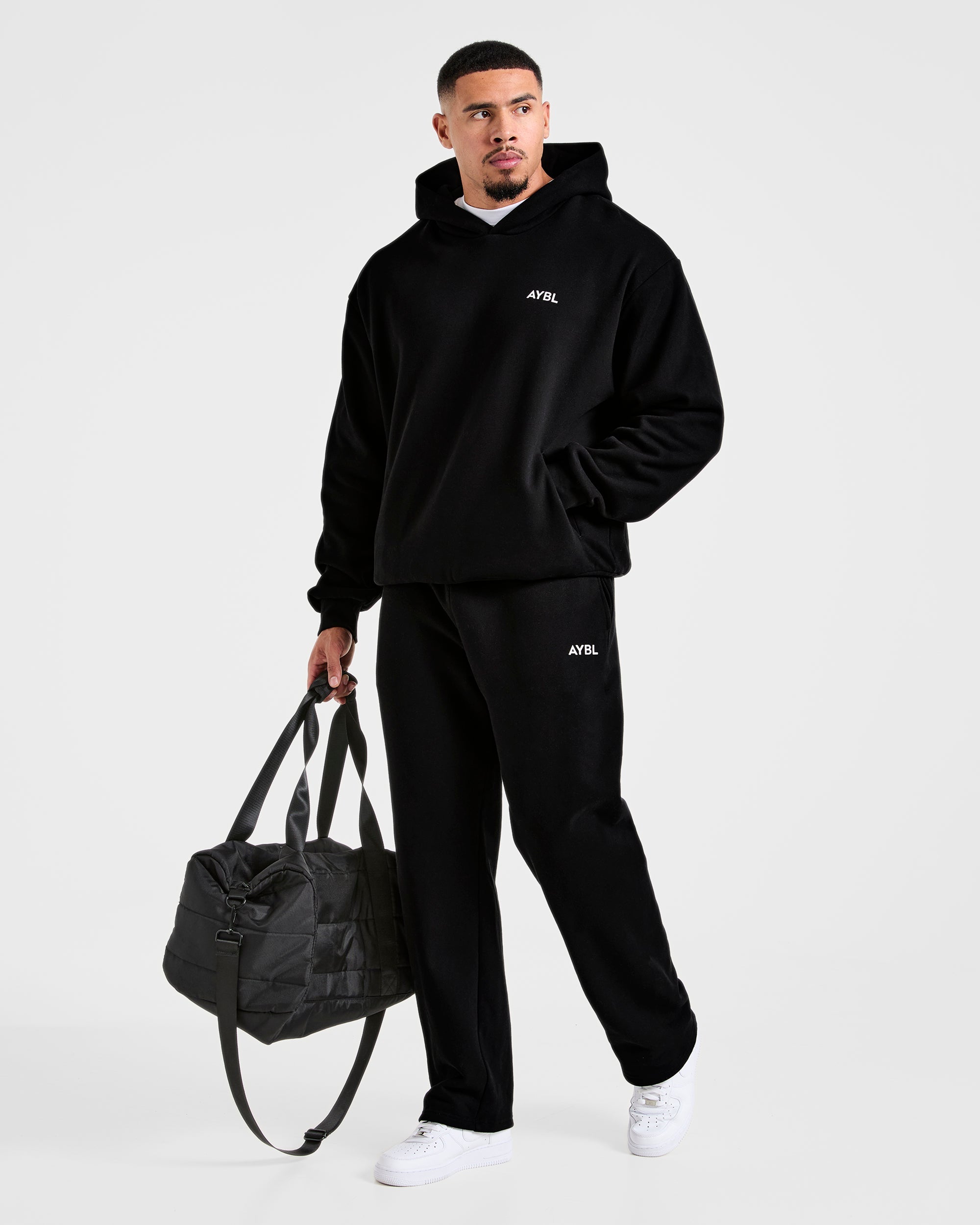 Essential Oversized Hoodie - Black