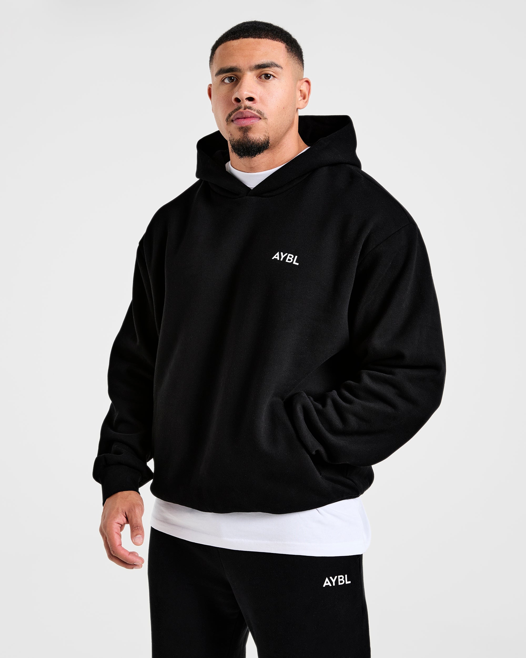 Essential Oversized Hoodie - Black