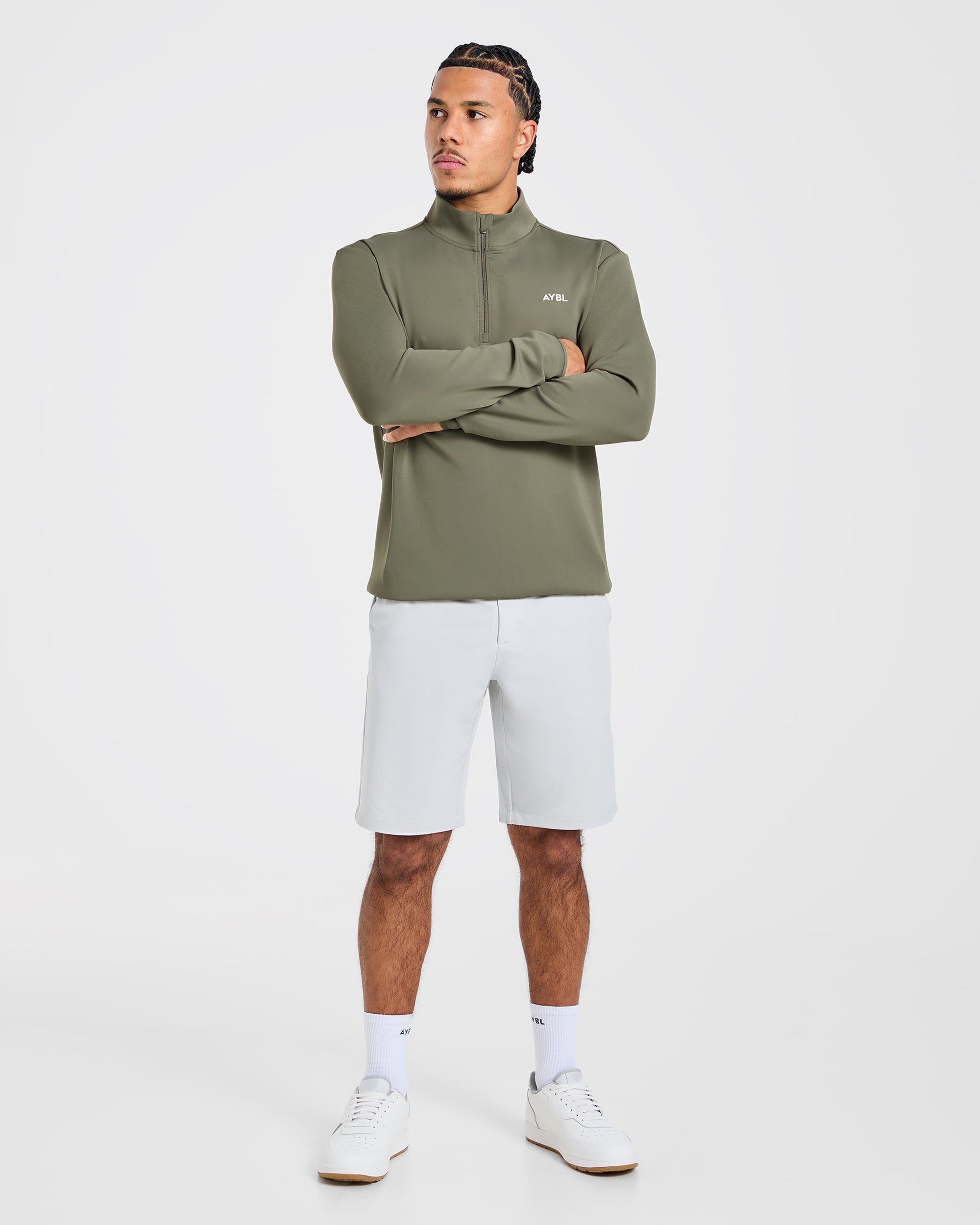 Precision 1/4 Zip Pullover - Deep Sage