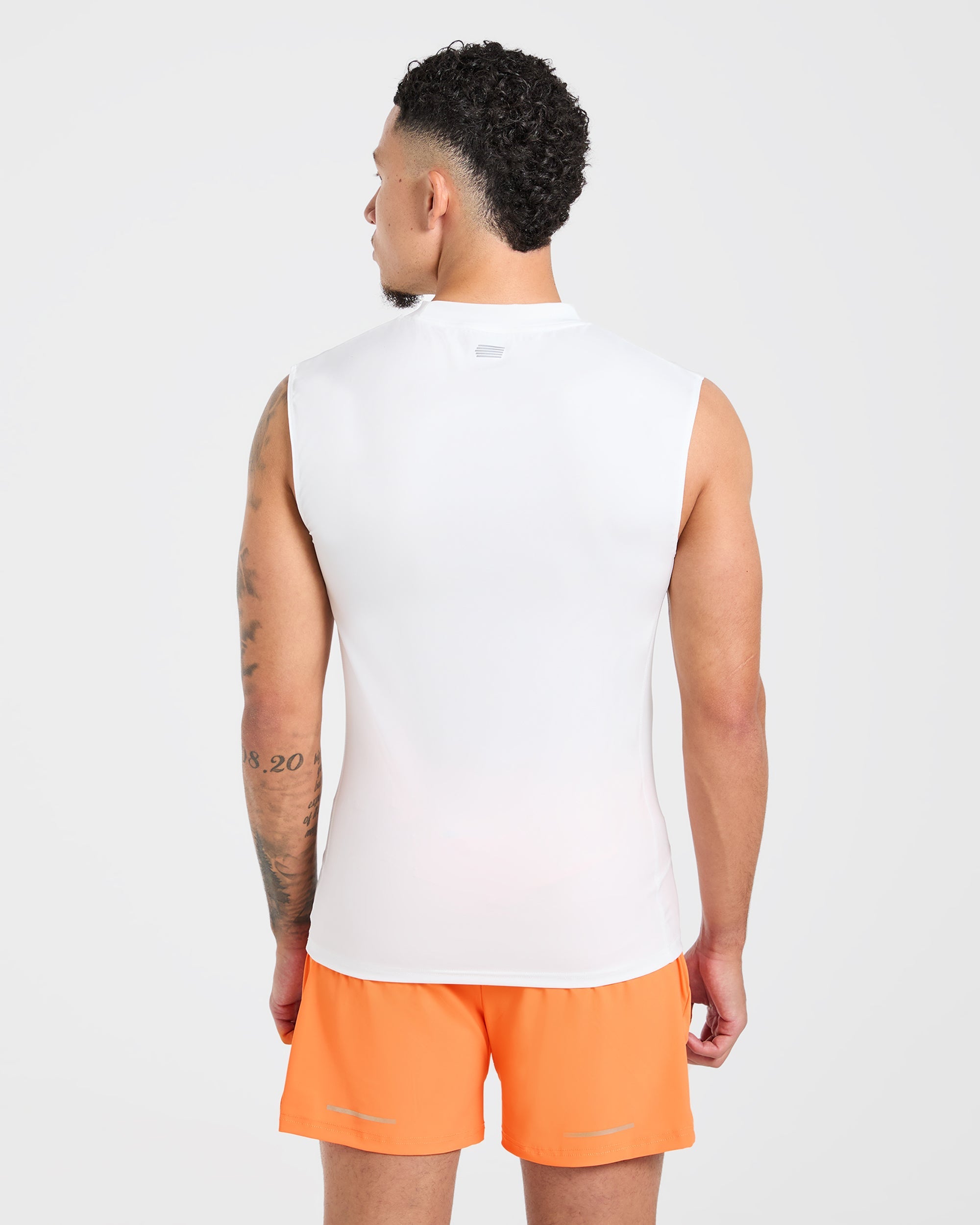 Run Slim Tank - White