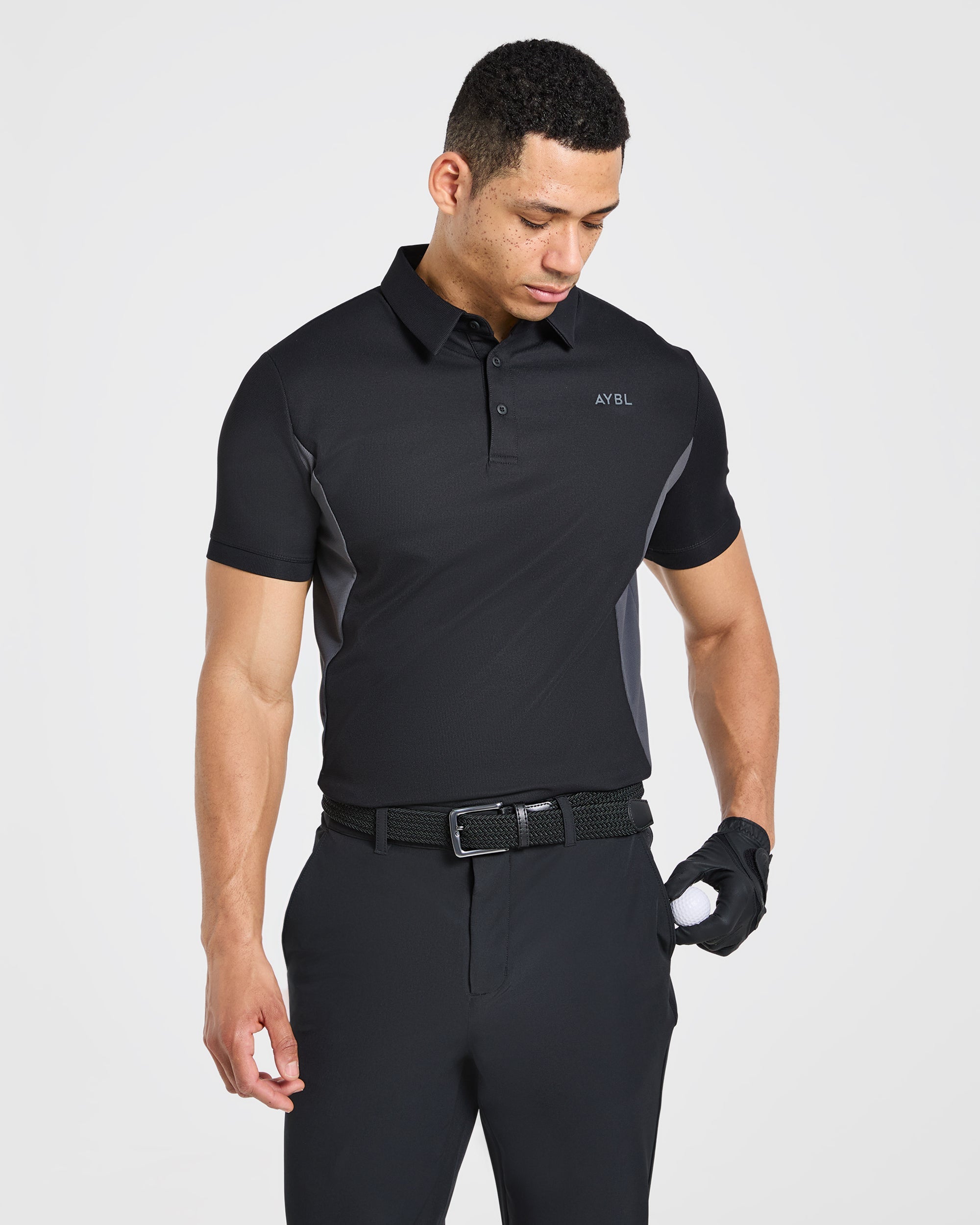 Edge Polo - Black/Charcoal