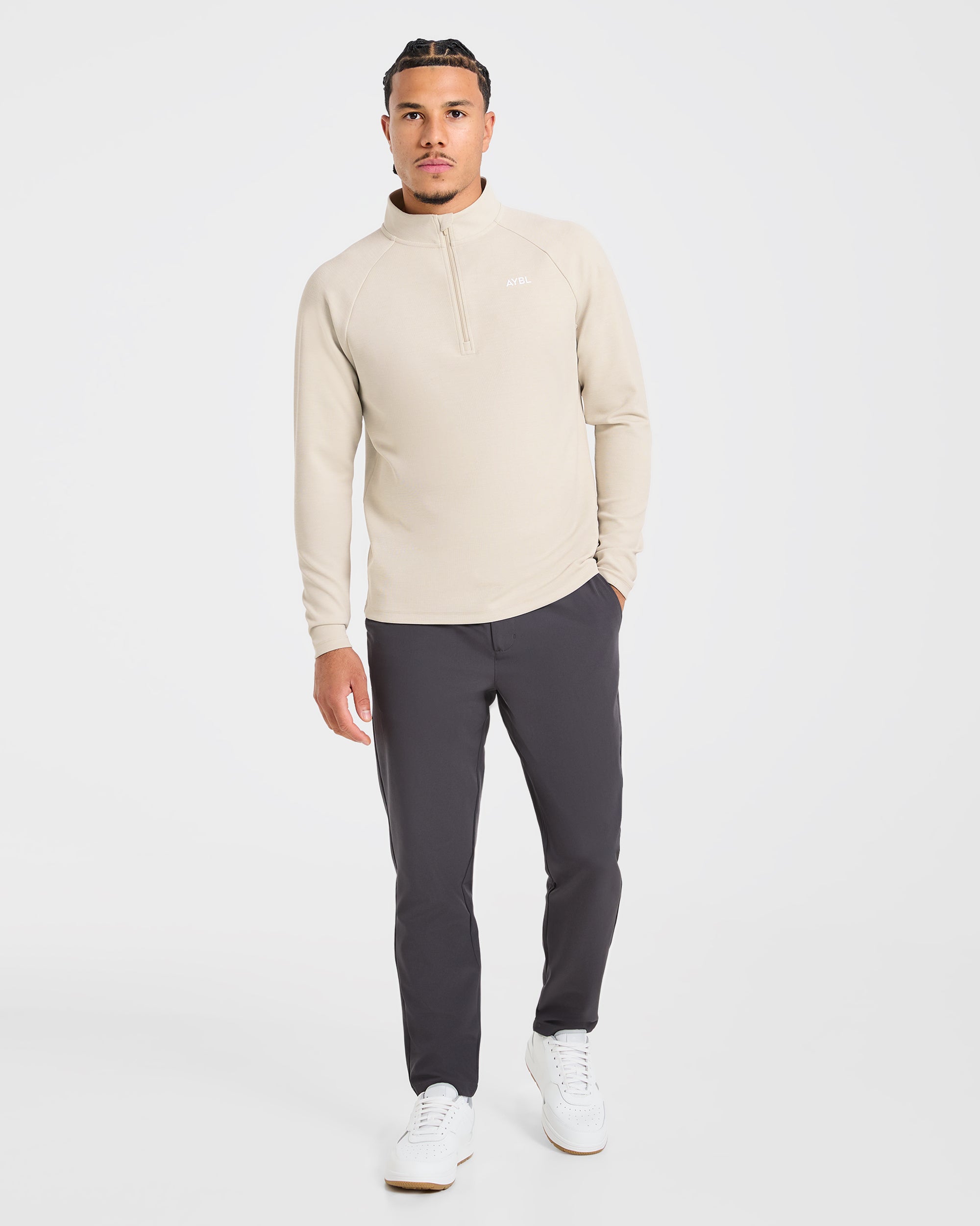 Precision Hybrid 1/4 Zip Pullover - Sand