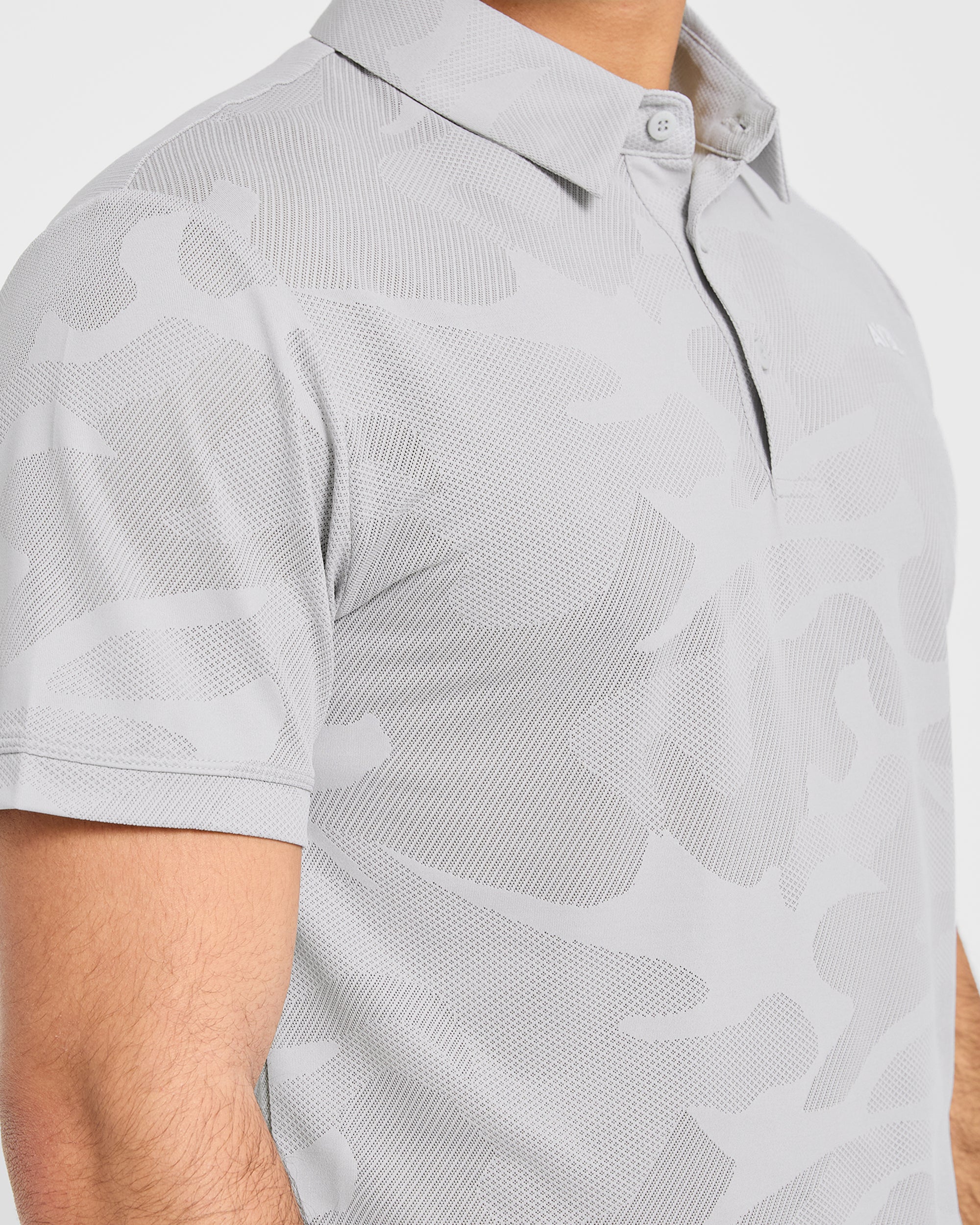 Camo Polo - Ice Grey
