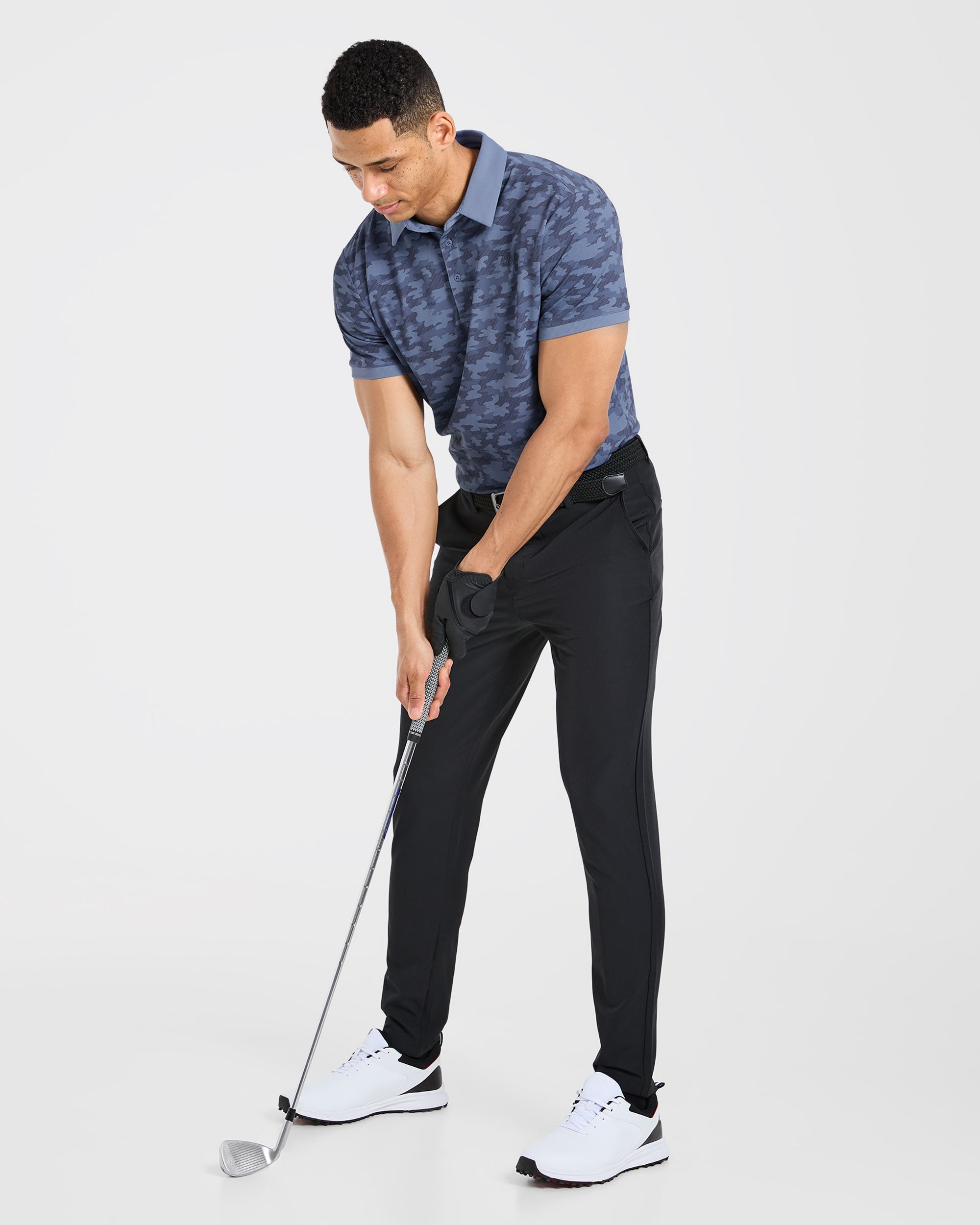 Precision Camo Polo - Blue