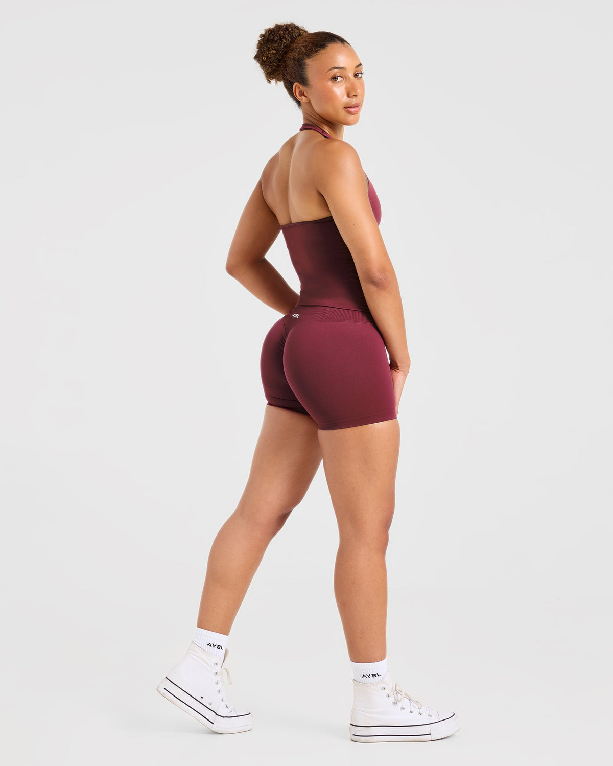 Enhance Seamless Shorts | 3.5" - Mahogany Red