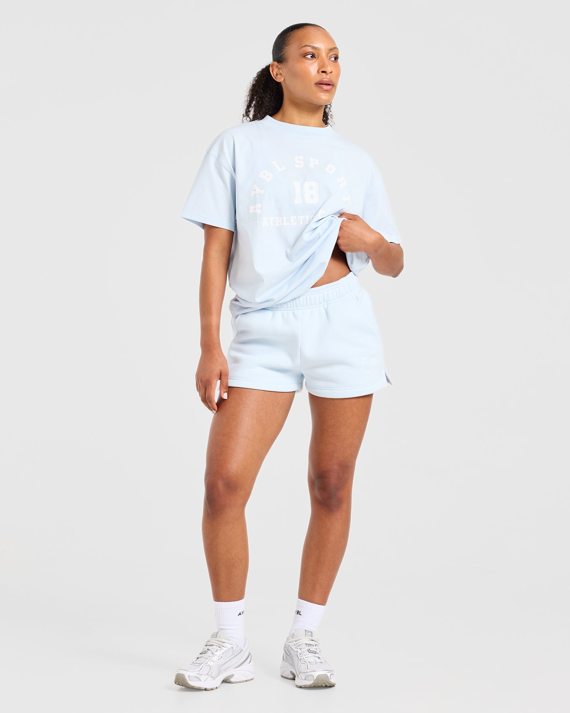 AYBL Sports 18 Oversized Shorts - Iced Blue