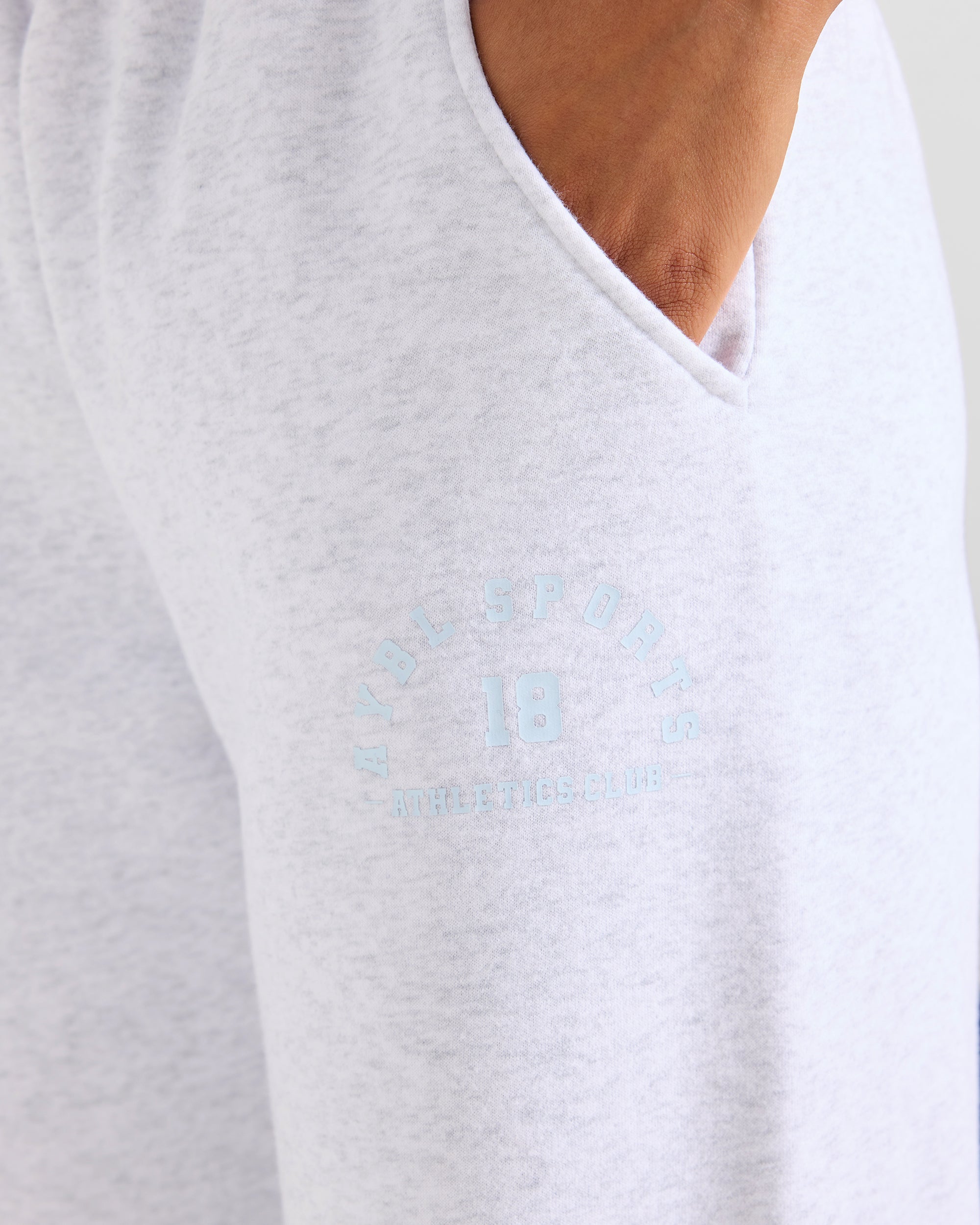 AYBL Sports 18 Oversized Straight Leg Joggers - Heather Grey