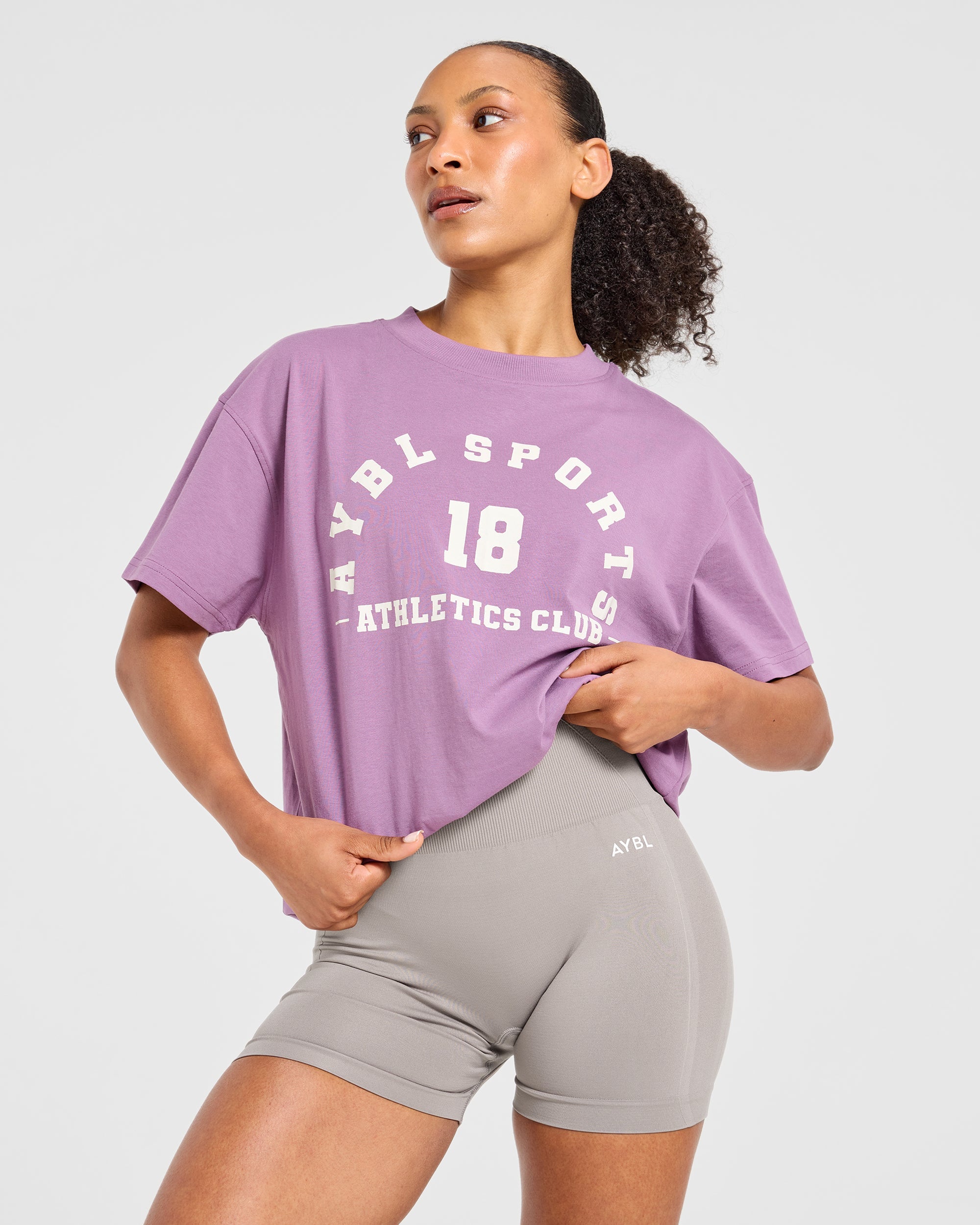 AYBL Sports 18 Oversized T Shirt - Mauve