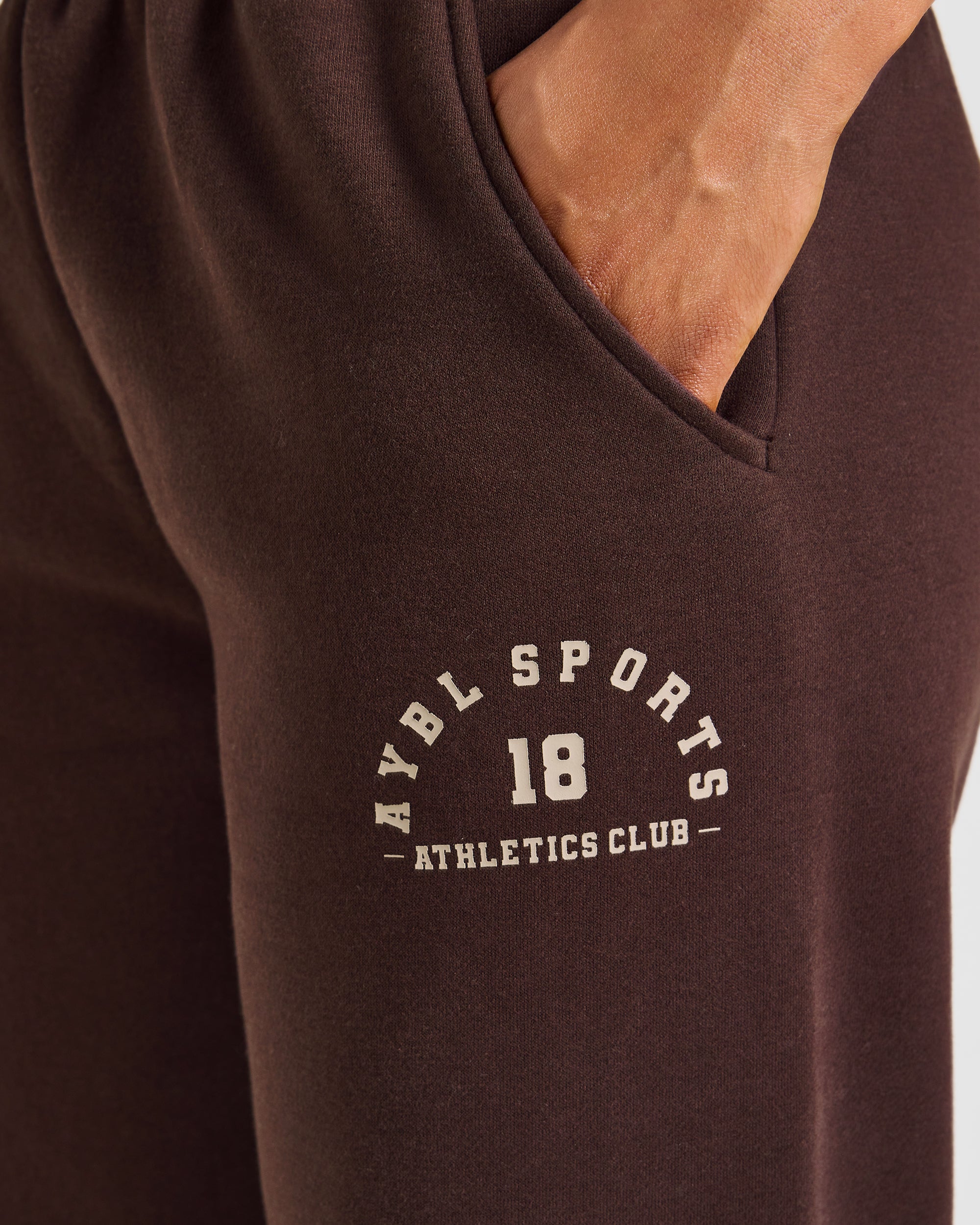 AYBL Sports 18 Oversized Straight Leg Joggers - Cocoa Brown