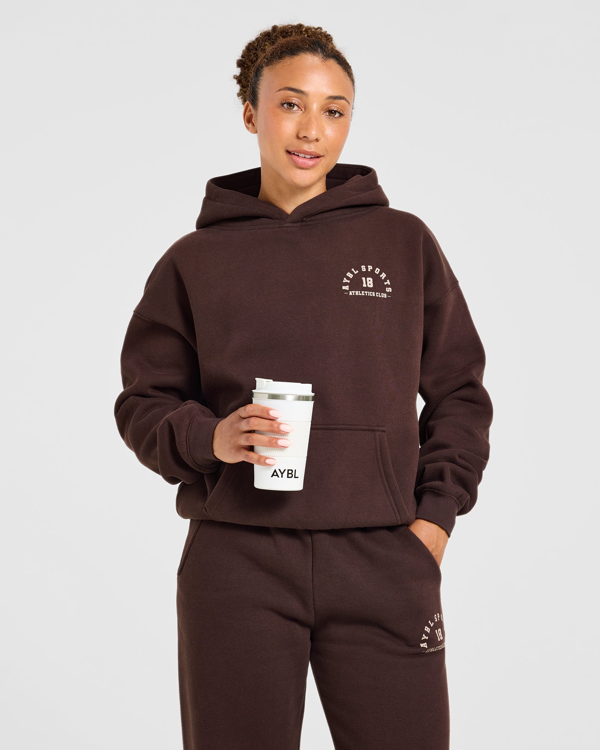 AYBL Sports 18 Oversized Hoodie - Cocoa Brown