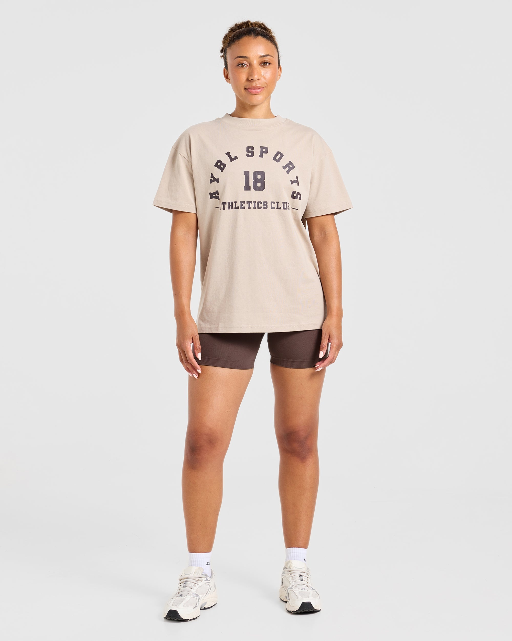 AYBL Sports 18 Oversized T Shirt - Mocha