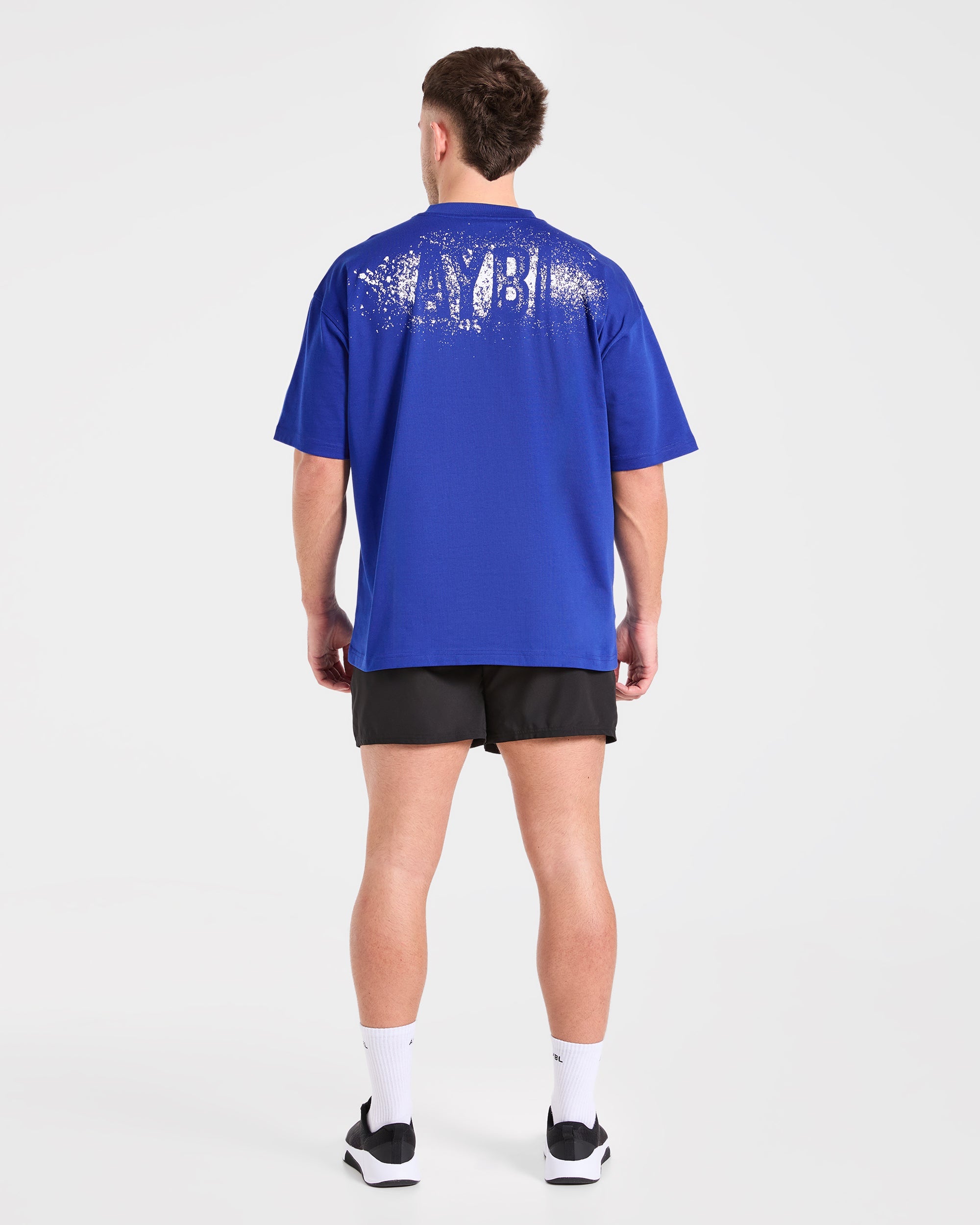 Gym Chalk Oversized T Shirt - Cobalt Blue