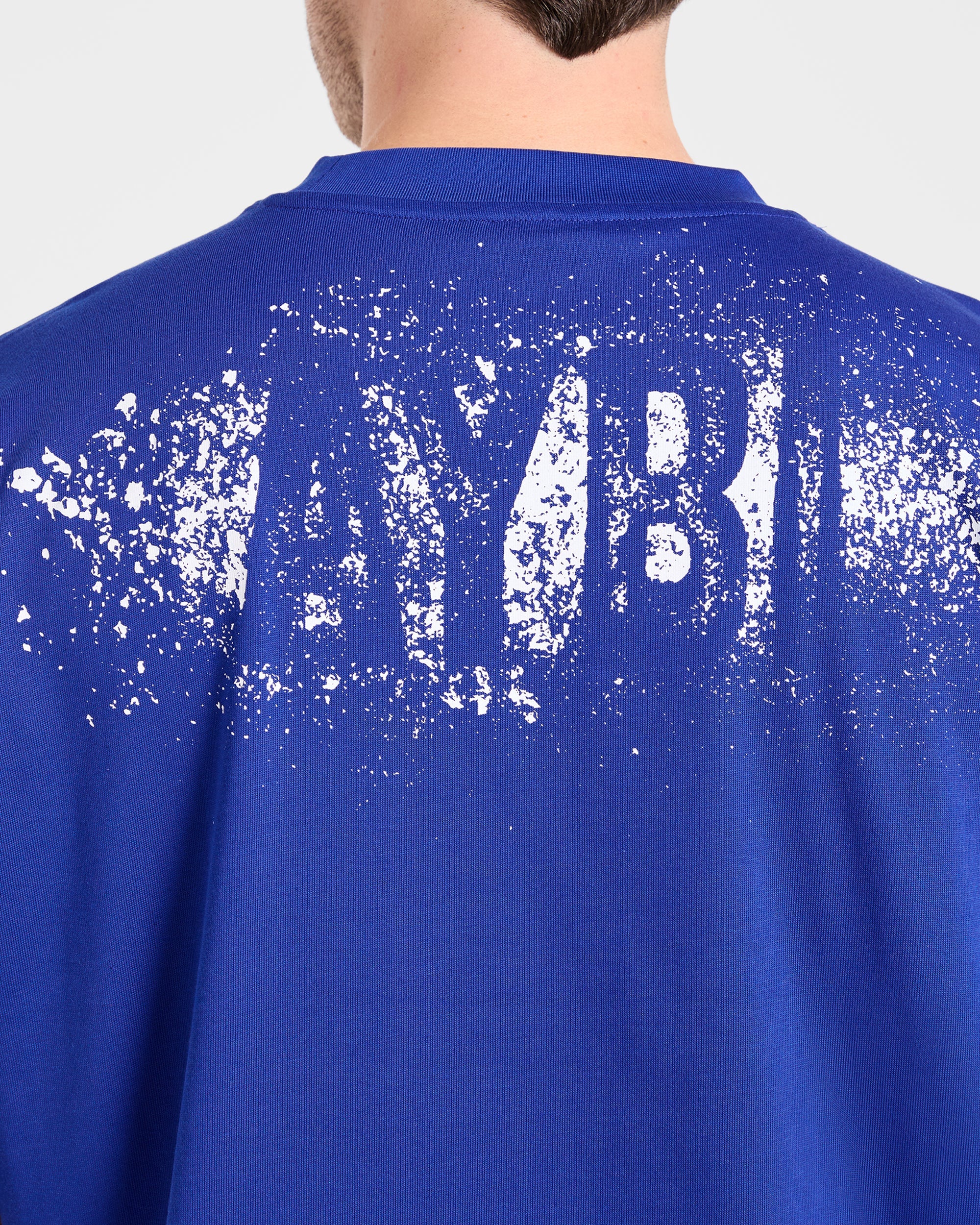 Gym Chalk Oversized T Shirt - Cobalt Blue