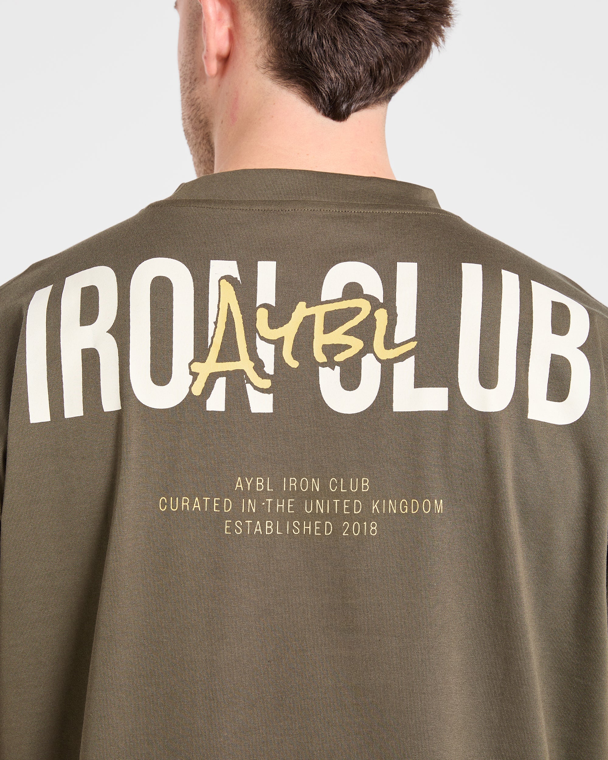 AYBL Iron Club Oversized T Shirt - Olive Green