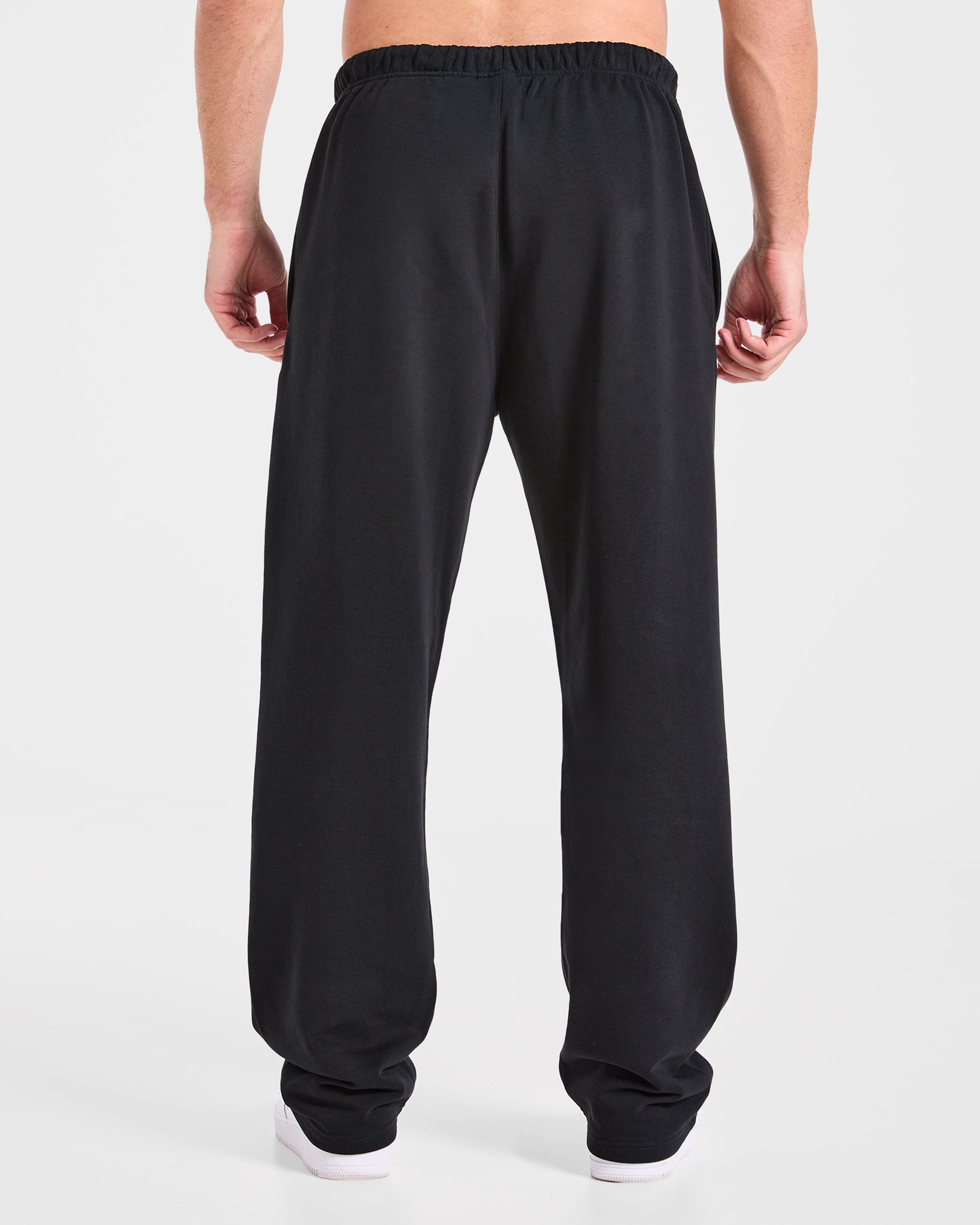 Strength Division Oversized Straight Leg Joggers - Black/Blue